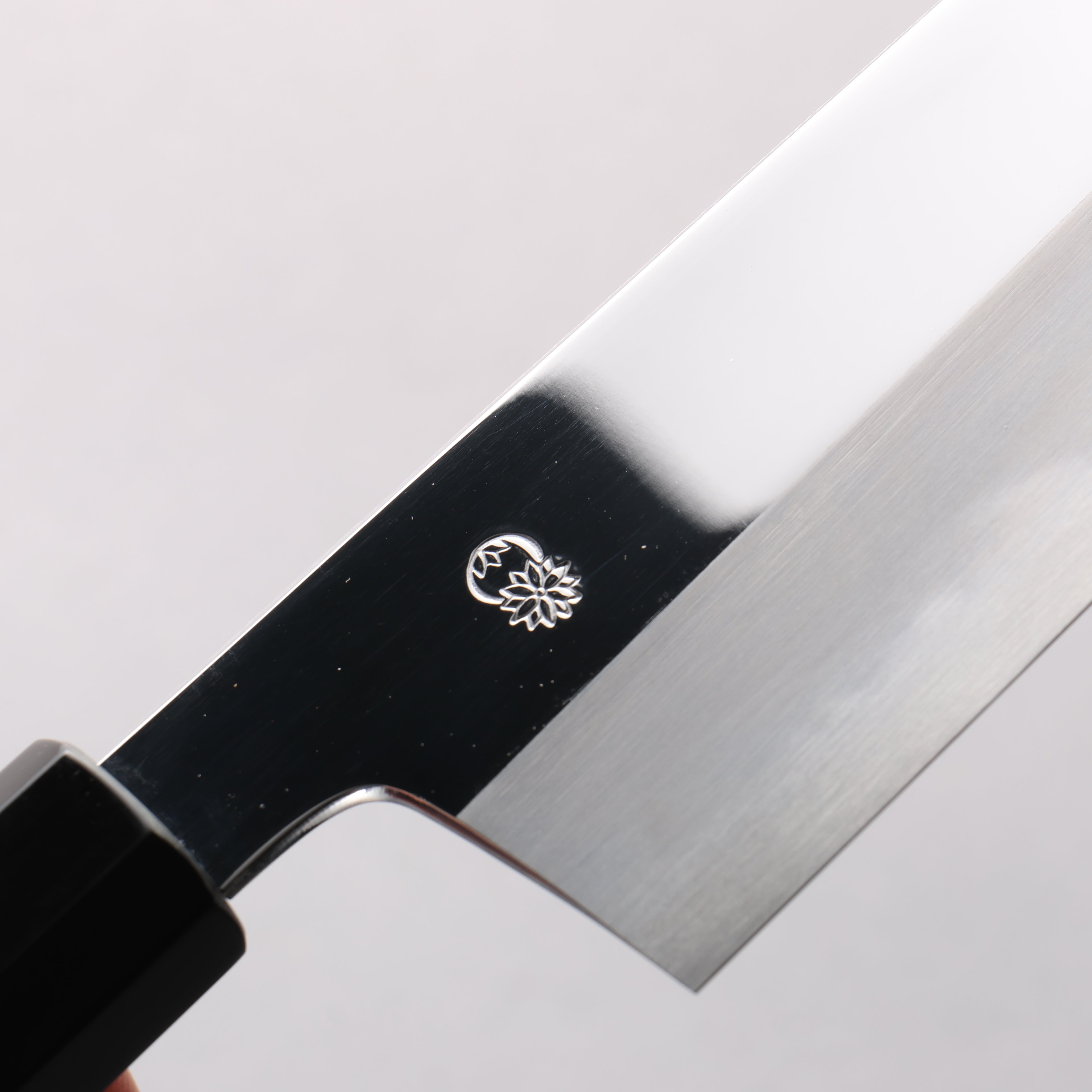 Choyo White Steel Migaki Gyuto 270mm Ebony Wood & Black Water Buffalo Horn Handle - Seisuke Knife