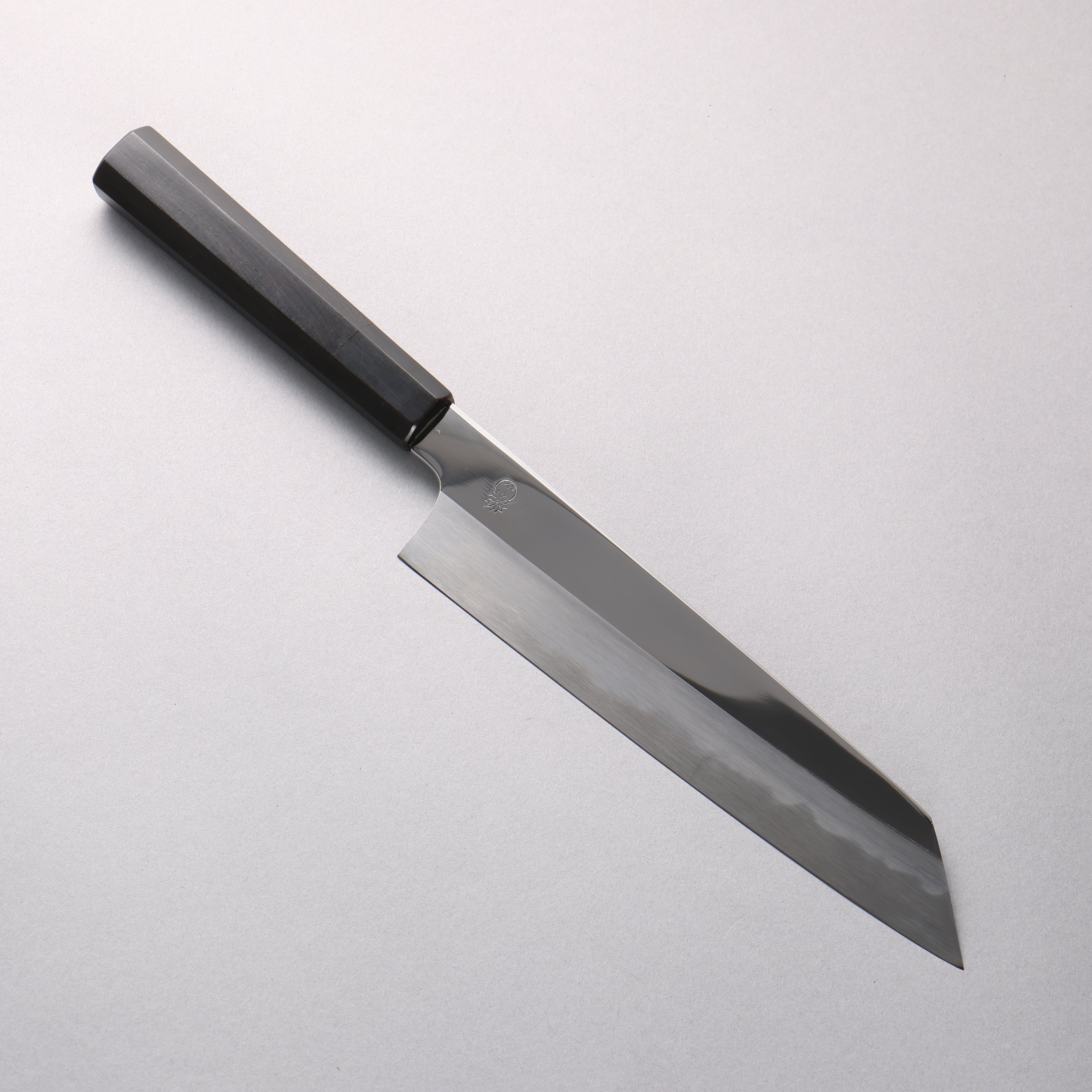 Choyo White Steel Mirrored Finish Kiritsuke Gyuto 210mm Ebony Wood (ferrule: Black Water Buffalo Horn) Handle - Seisuke Knife