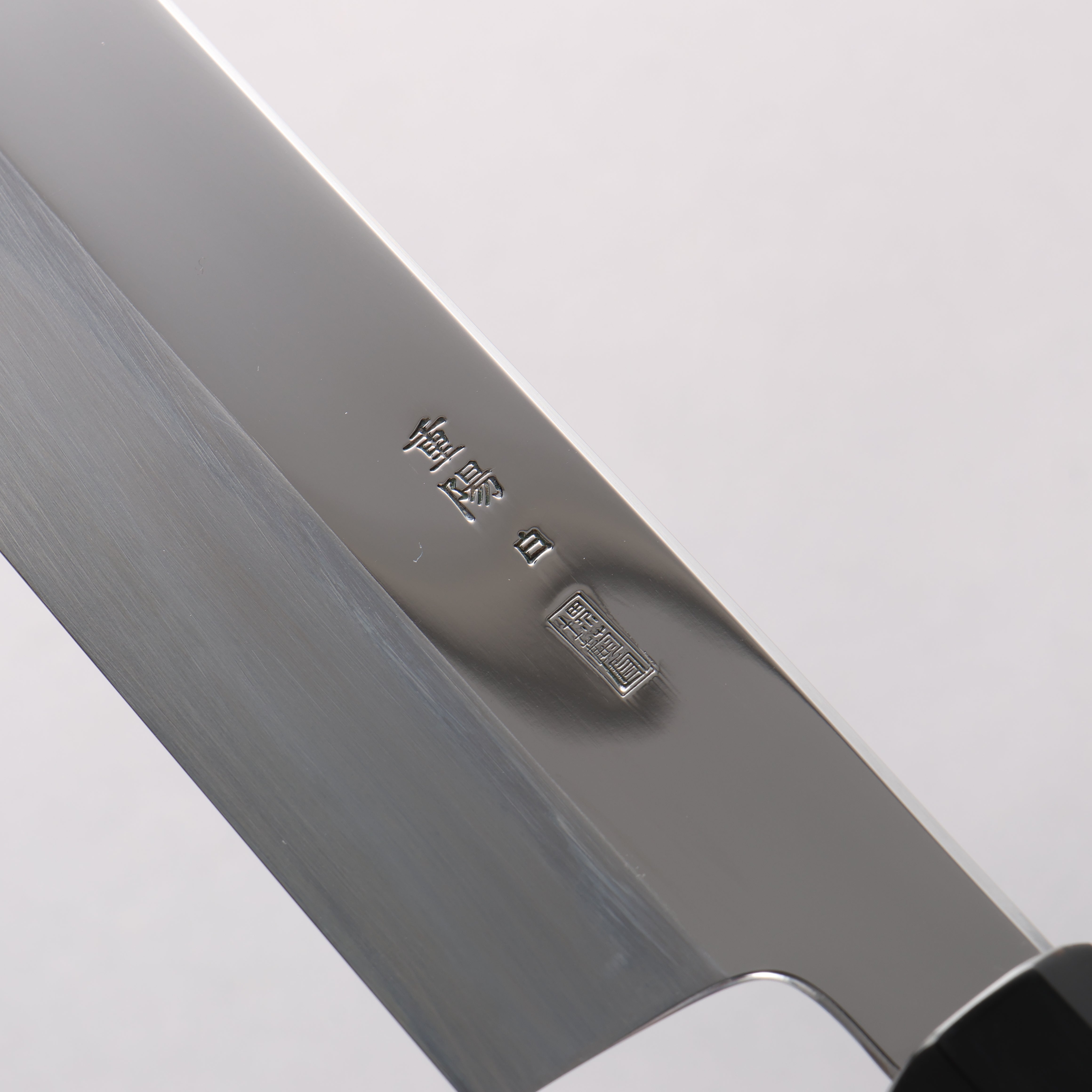 Choyo White Steel Migaki Kiritsuke Gyuto 270mm Ebony Wood & Black Water Buffalo Horn Handle - Seisuke Knife