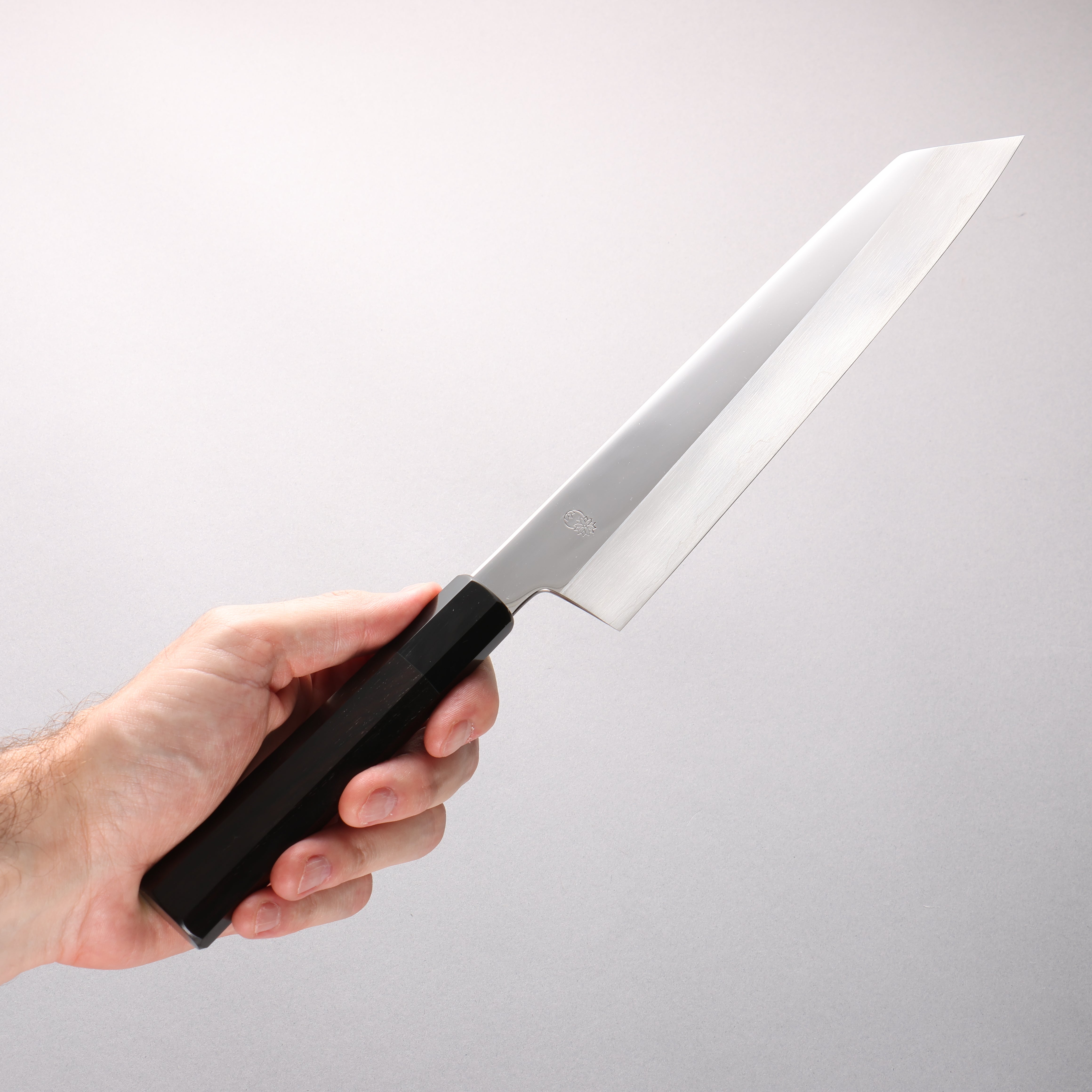 Choyo Silver Steel No.3 Migaki Kiritsuke Gyuto 240mm Ebony Wood & Black Water Buffalo Horn Handle - Seisuke Knife