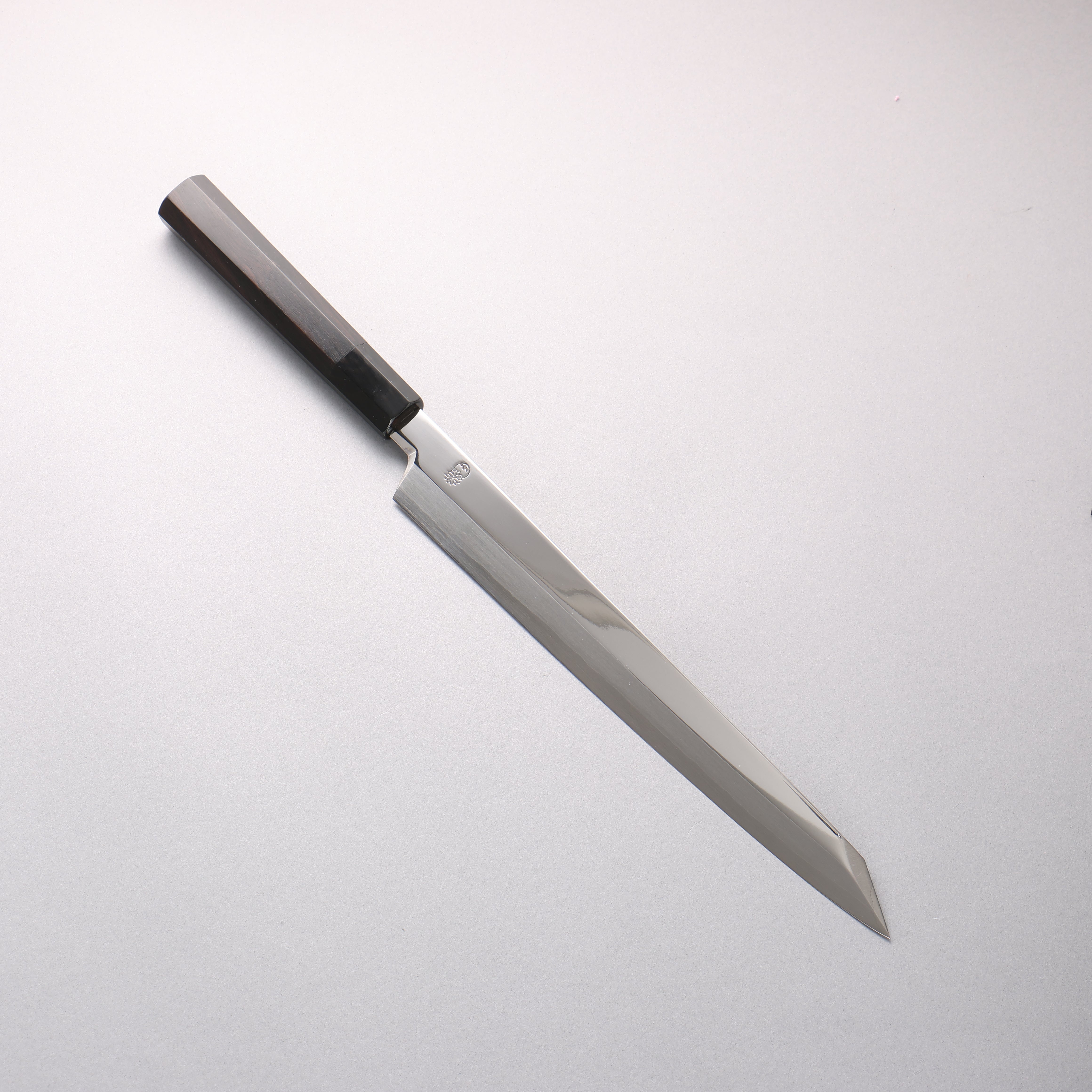 Choyo Silver Steel No.3 Mirrored Finish Kiritsuke Yanagiba 270mm Ebony Wood (ferrule: Black Water Buffalo Horn) Handle - Seisuke Knife