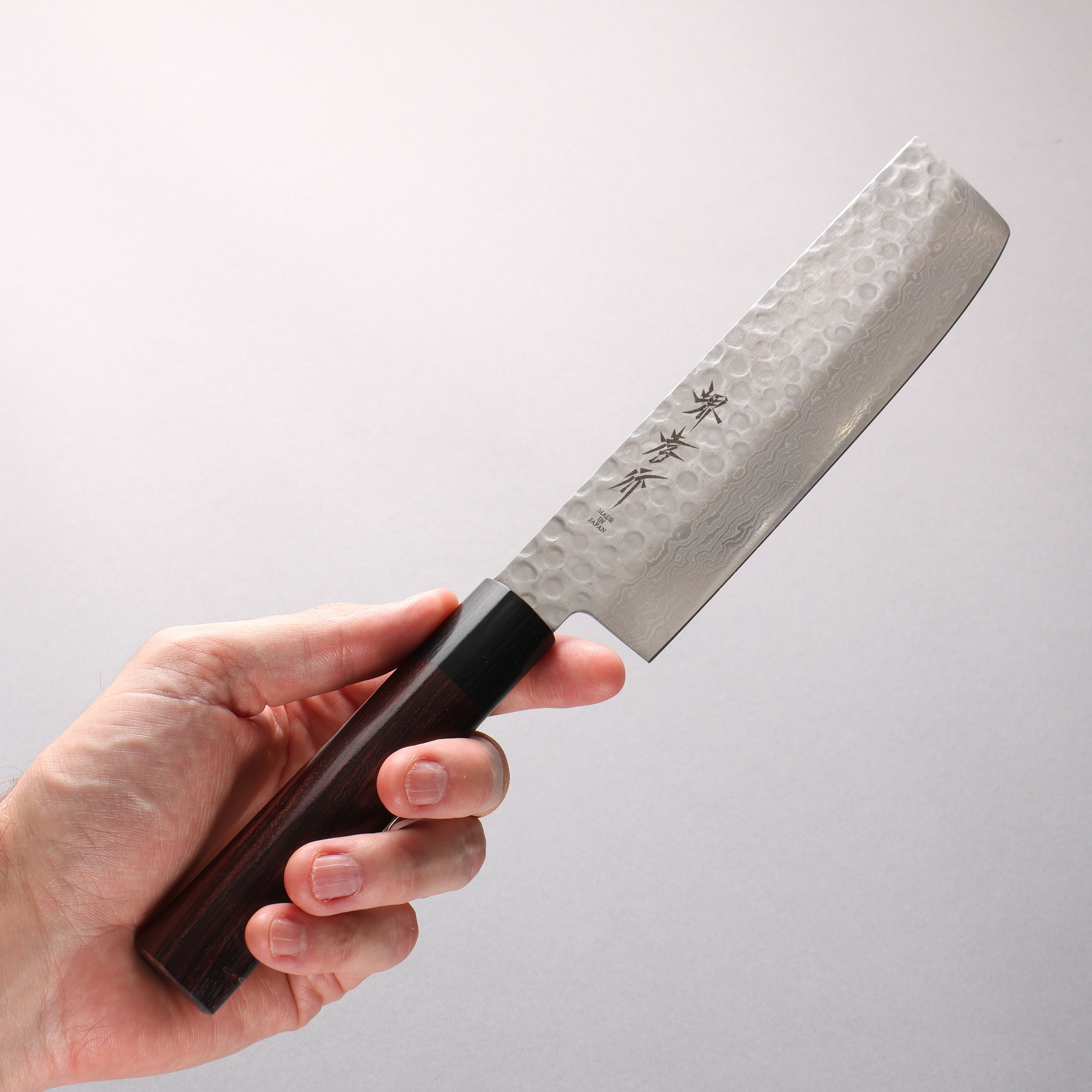 Sakai Takayuki 45 Layer Damascus Nakiri 160mm with Shitan Handle - Seisuke Knife