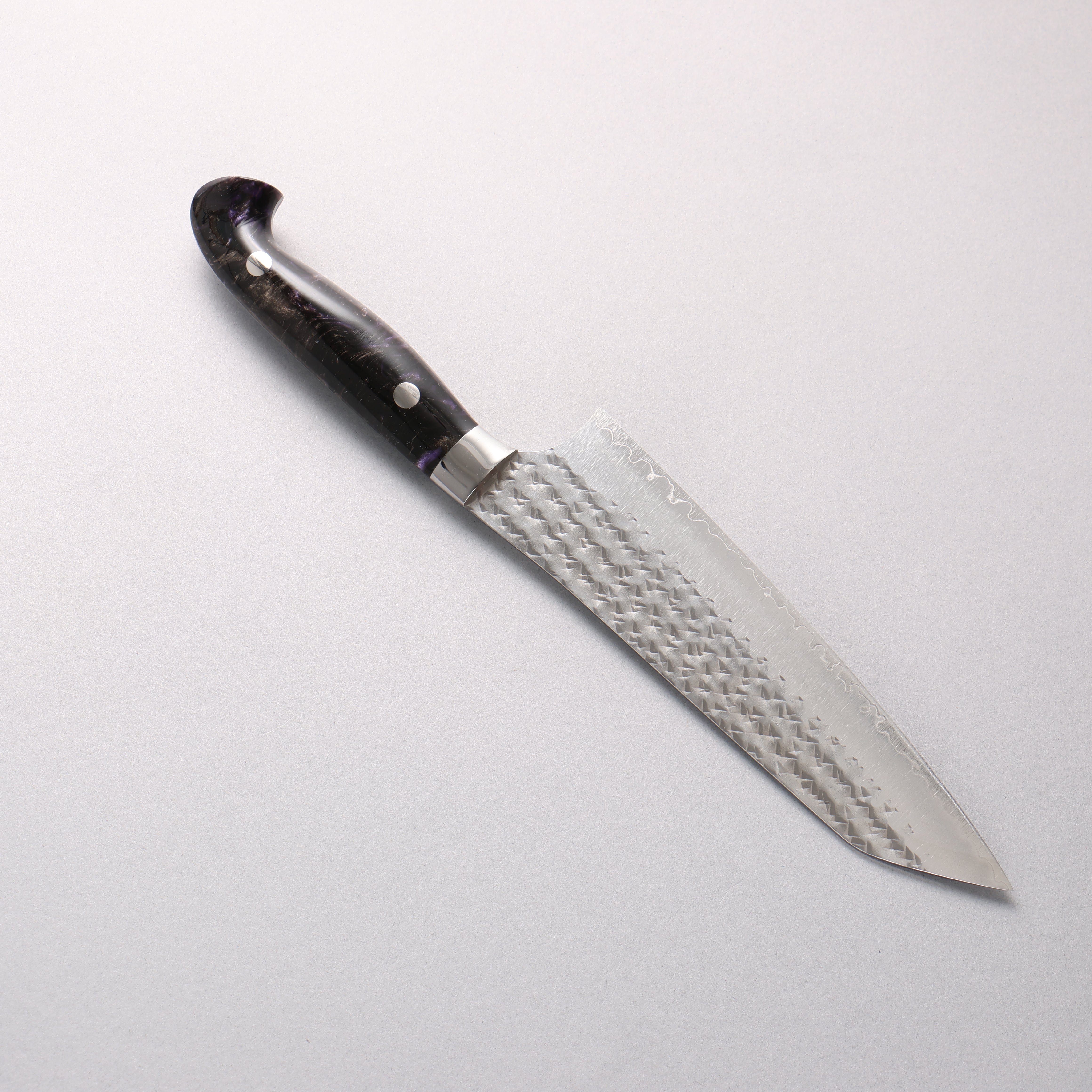Yu Kurosaki Senko Ei SG2 Hammered Bunka 170mm Black Purple Acrylic Handle