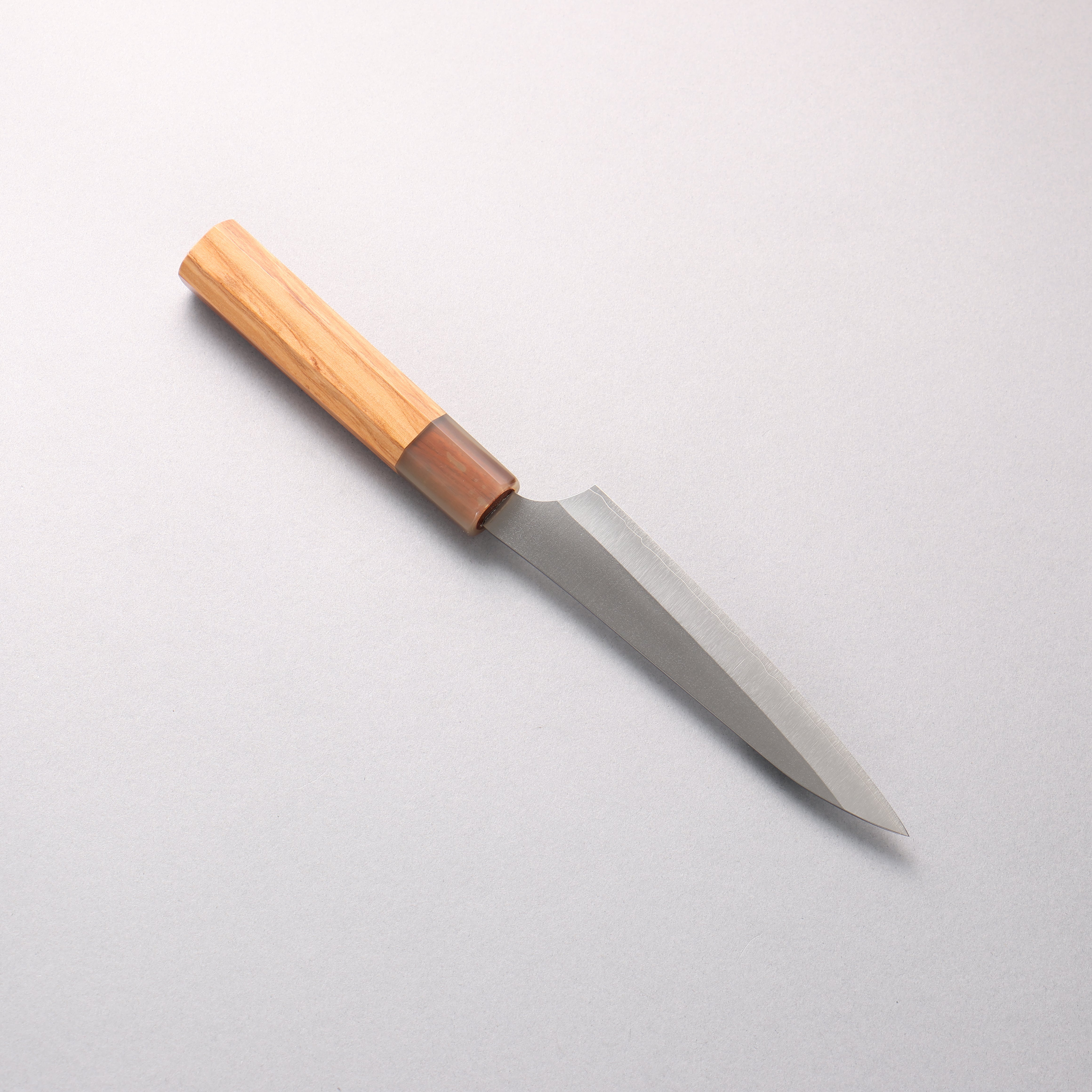 Yu Kurosaki New Gekko VG-XEOS Petty-Utility 130mm Olive Tree (ferrule: White Water Buffalo Horn) Handle