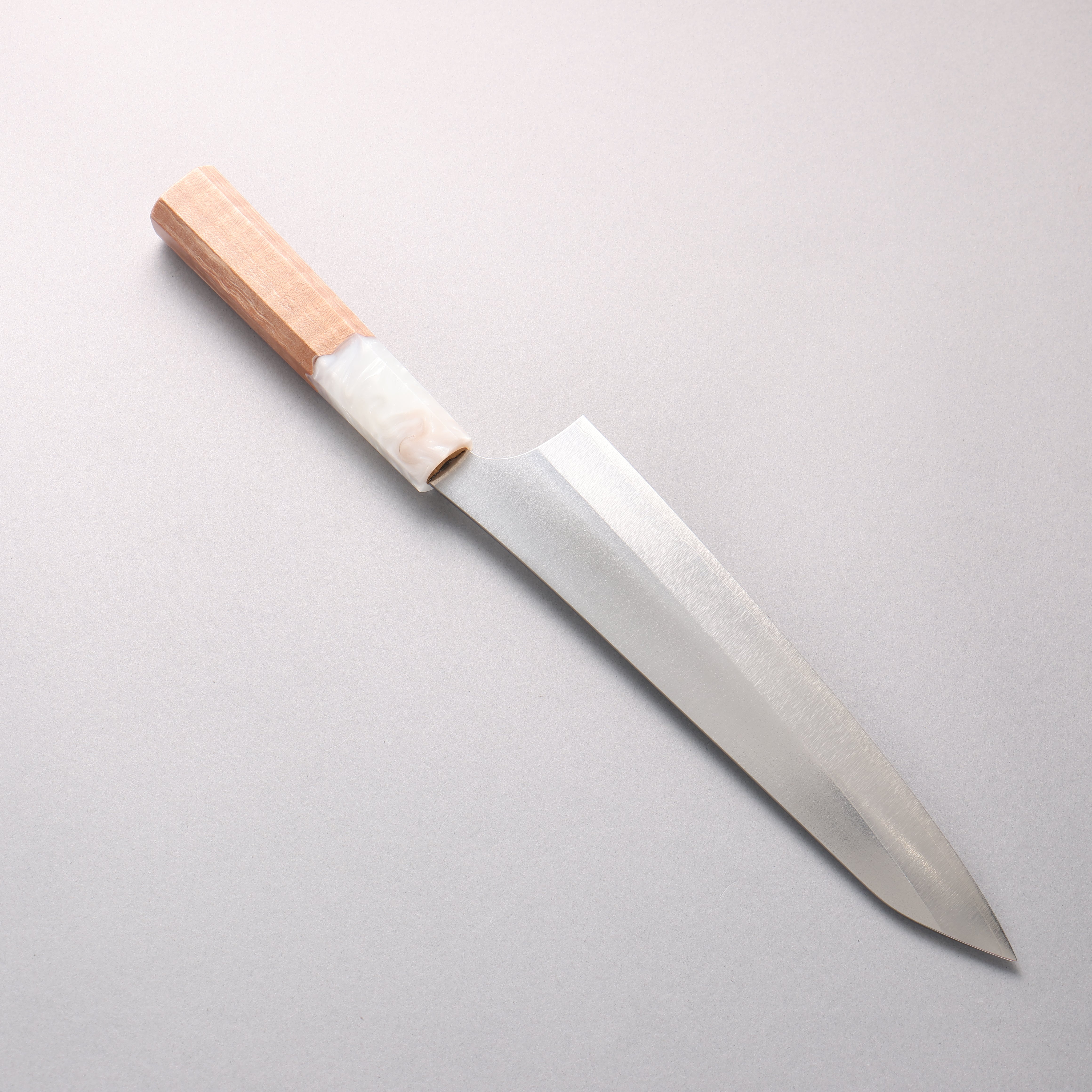 Yu Kurosaki New Gekko VG-XEOS Gyuto 210mm Resin coated Birch (Ferrule: White resin) Handle - Seisuke Knife