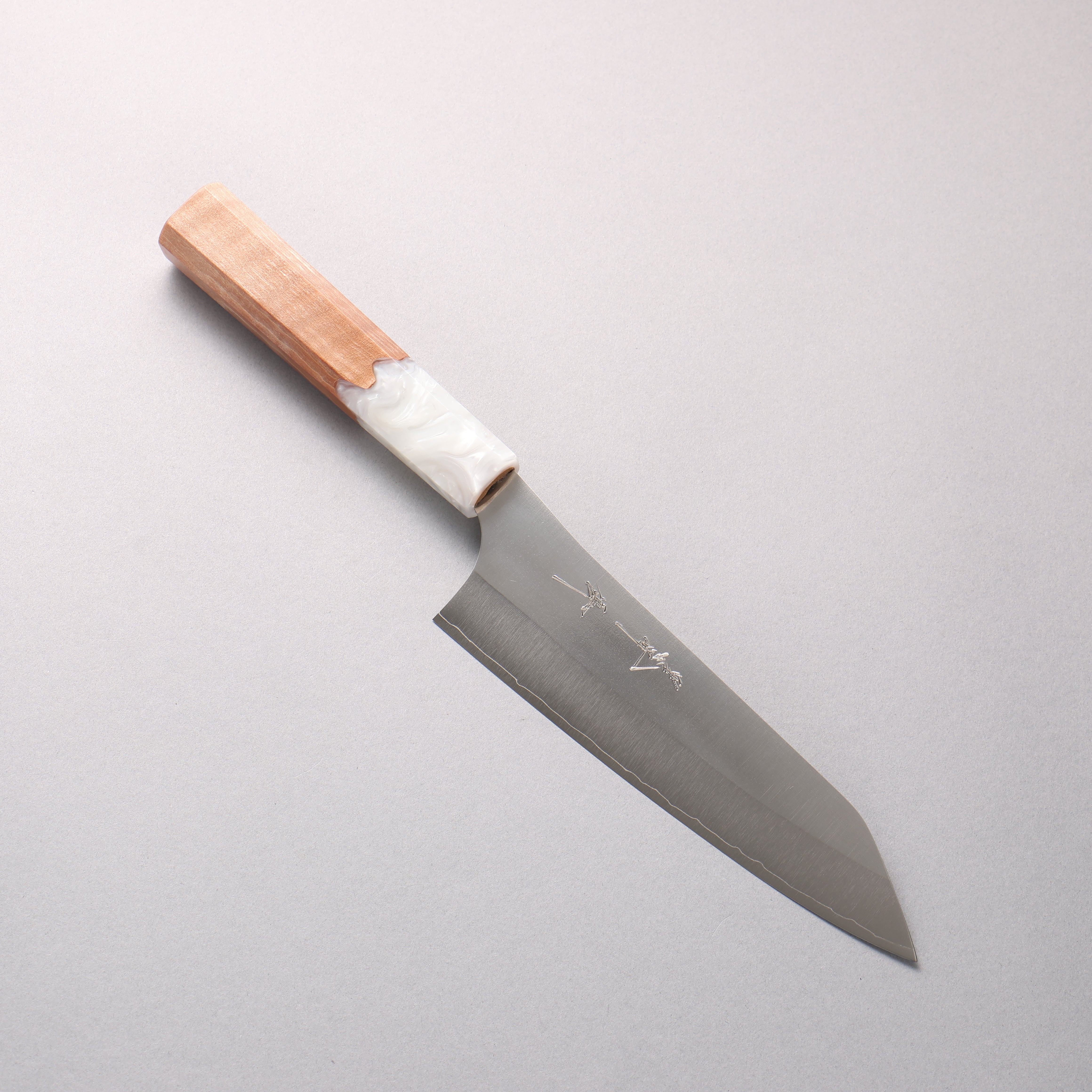 Yu Kurosaki New Gekko VG-XEOS Bunka 170mm Resin Coated Birch & White Resin Handle - Seisuke Knife