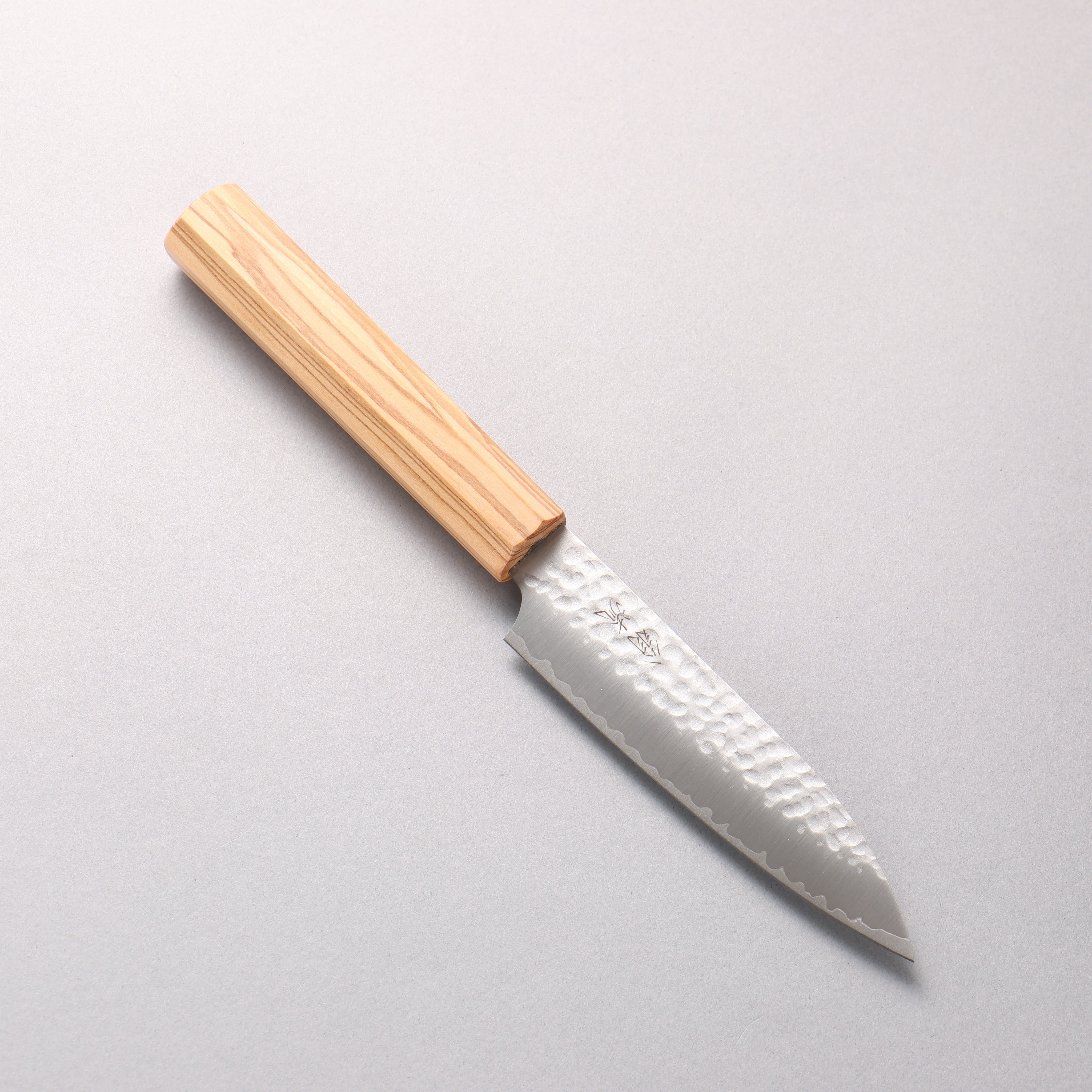 Oul VG10 Hammered Petty-Utility 120mm Olive tree Handle - Seisuke Knife