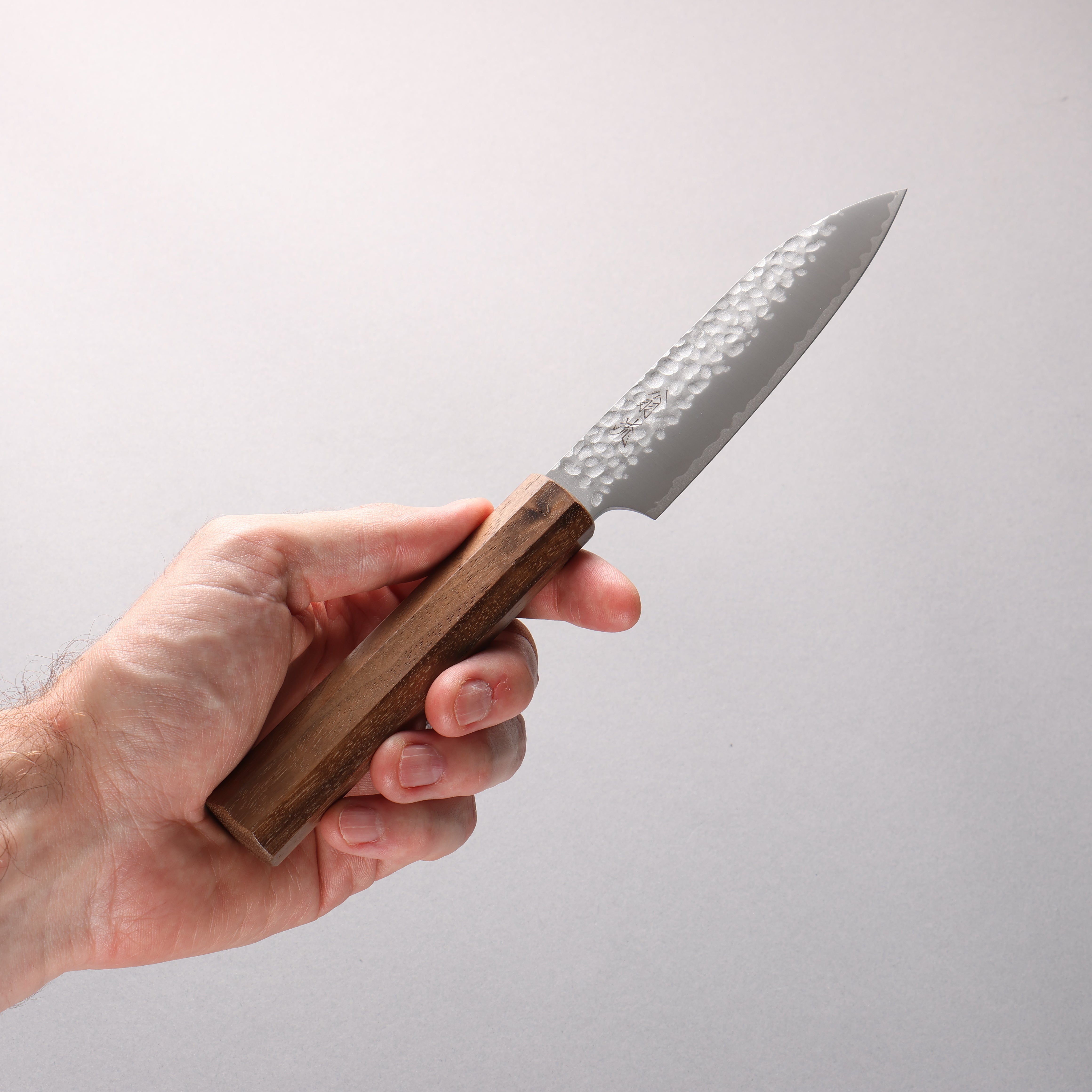 Oul VG10 Hammered Petty-Utility 120mm Walnut Handle - Seisuke Knife