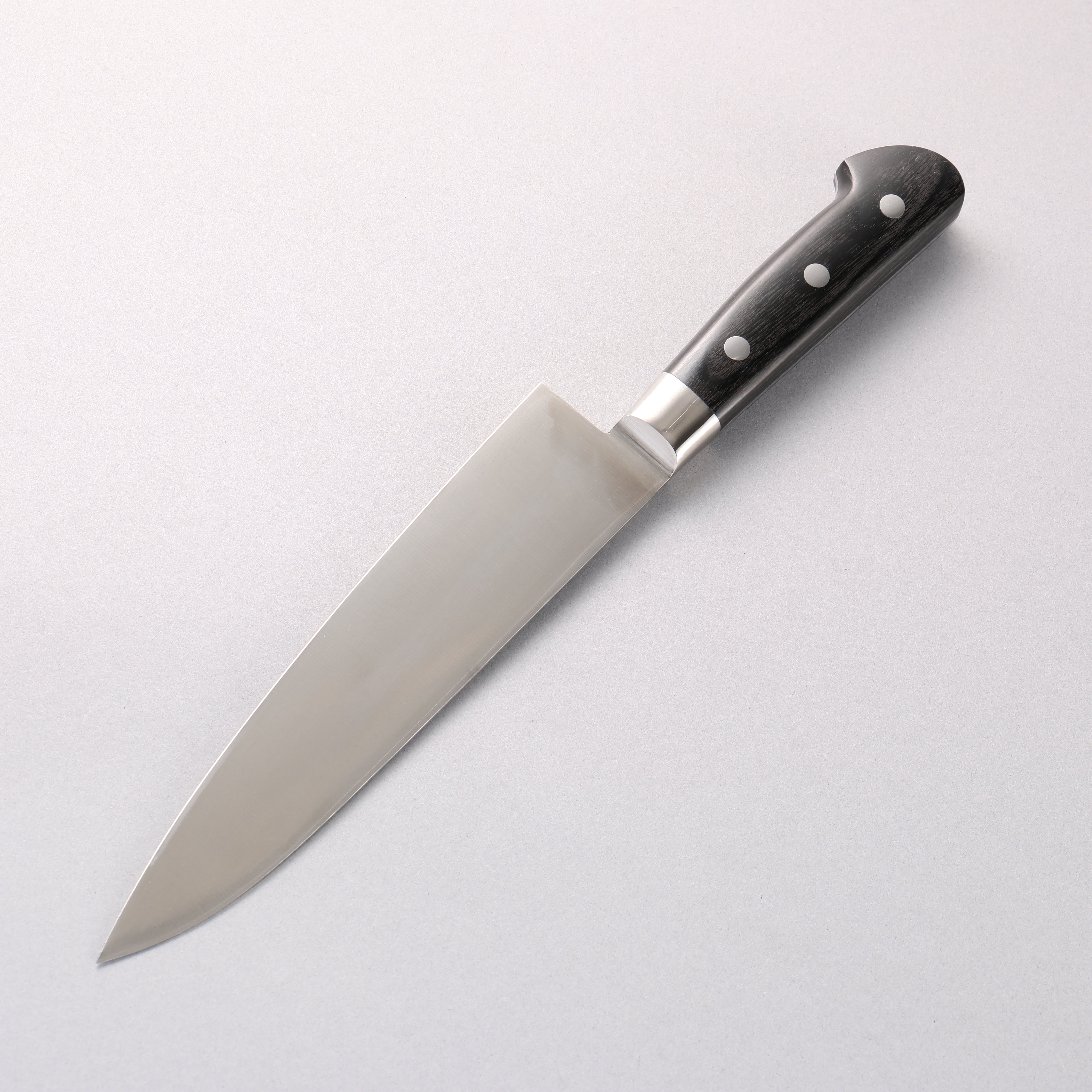 Iseya Molybdenum Gyuto 180mm Black Pakkawood Handle - Seisuke Knife