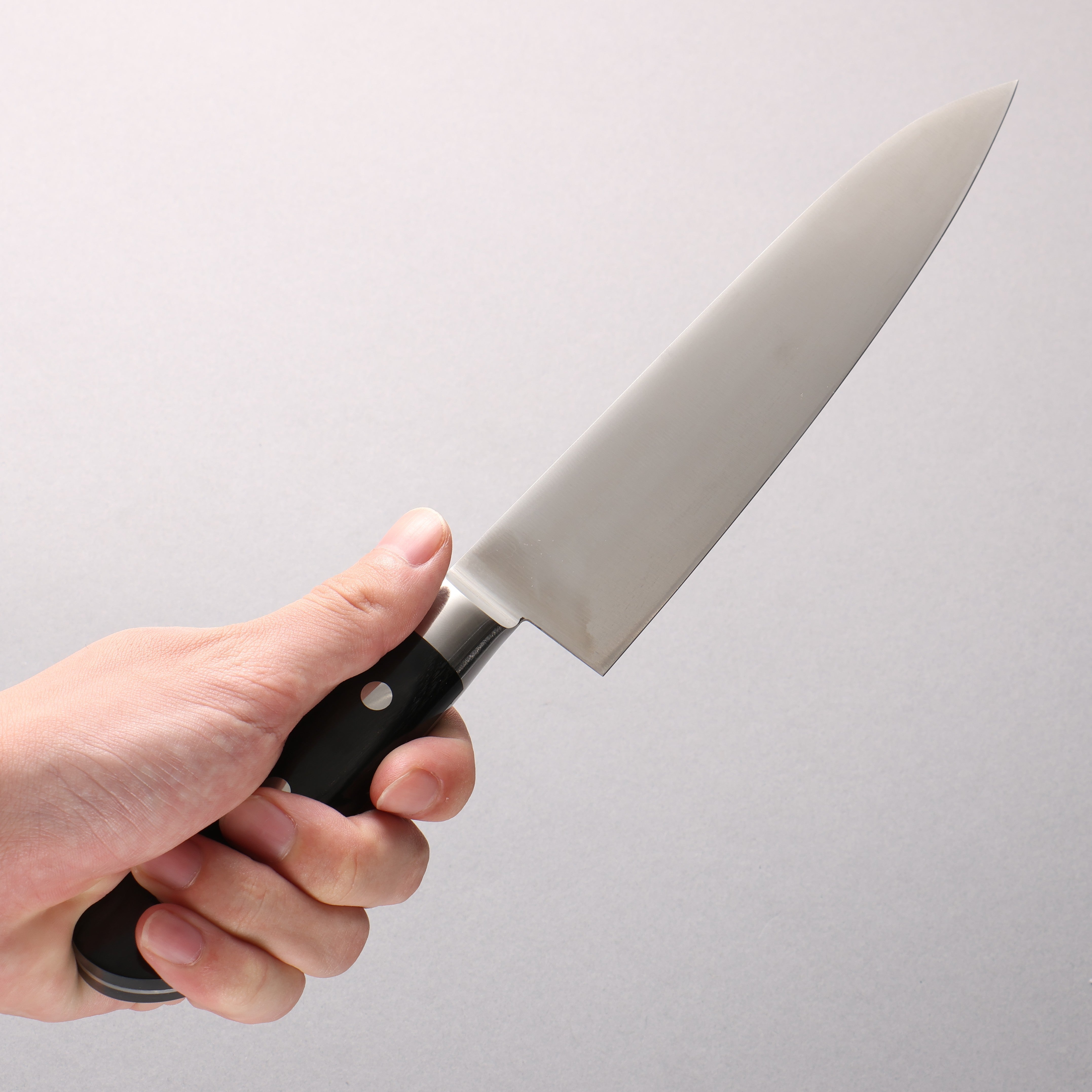 Iseya Molybdenum Gyuto 180mm Black Pakkawood Handle - Seisuke Knife
