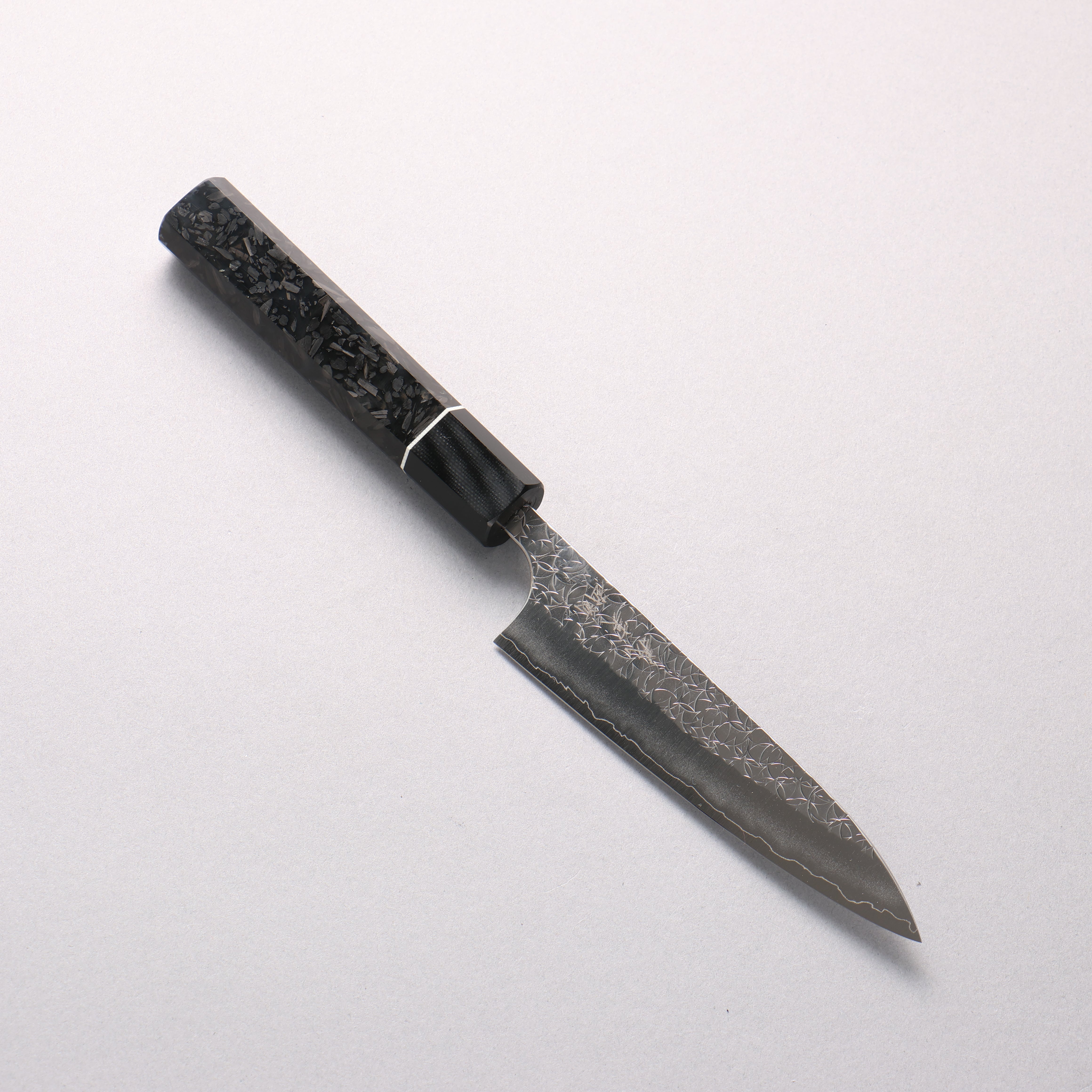 Yoshimi Kato Minamo SG2 Hammered Petty-Utility 120mm Carbon Fiber (ferrule: G10) Handle