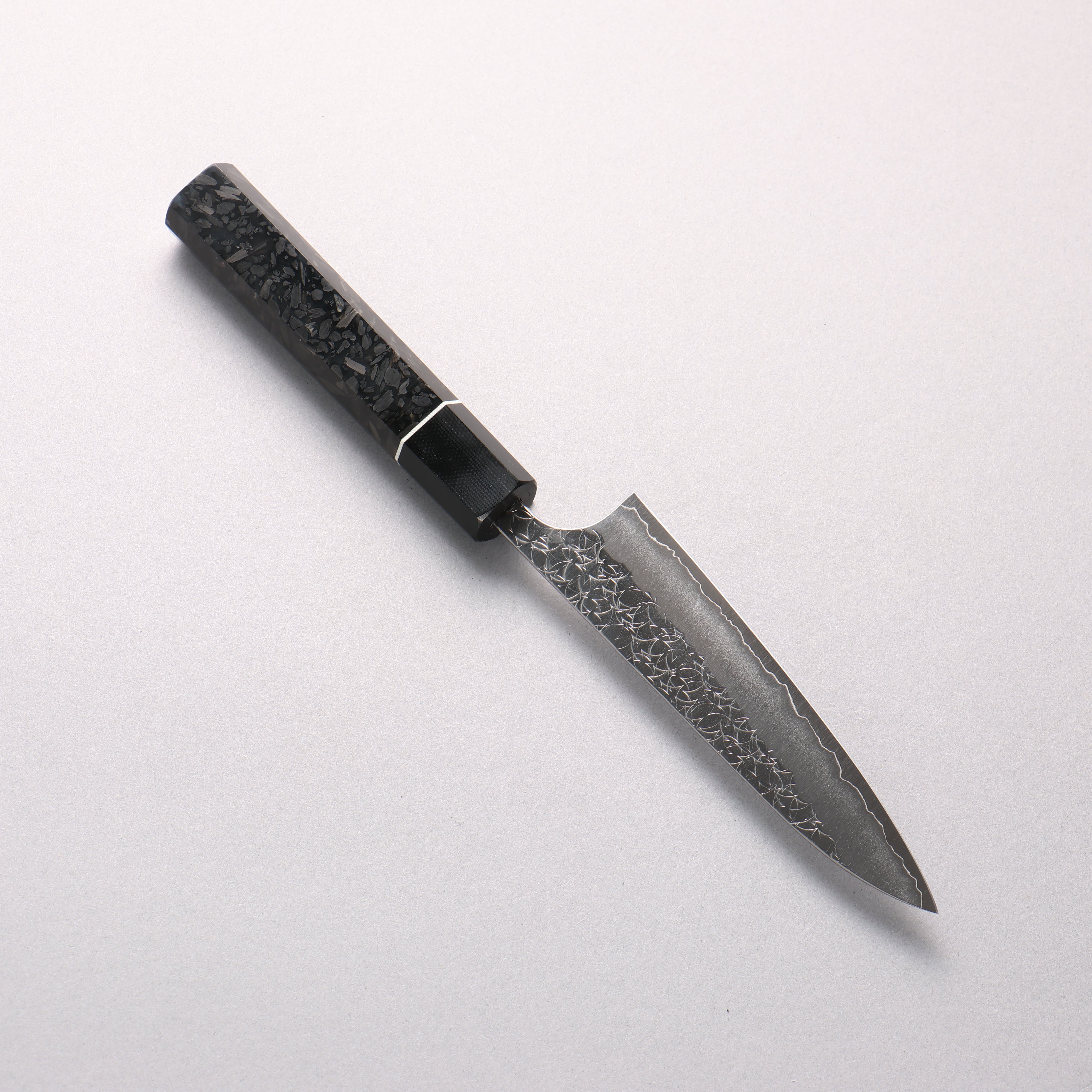 Yoshimi Kato Minamo SG2 Hammered Petty-Utility 120mm Carbon Fiber (ferrule: G10) Handle
