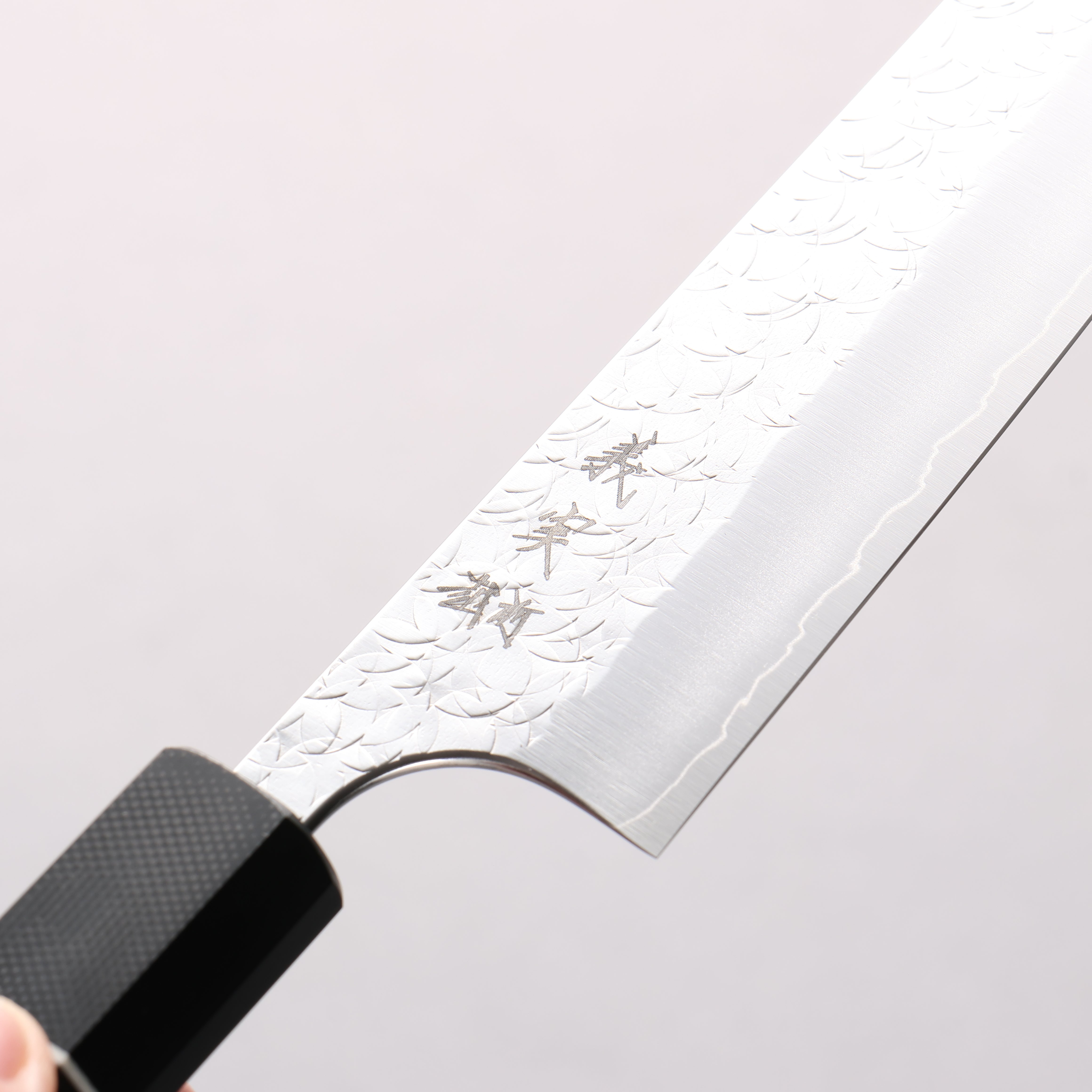 Yoshimi Kato Minamo SG2 Hammered Petty-Utility 120mm Carbon Fiber (ferrule: G10) Handle