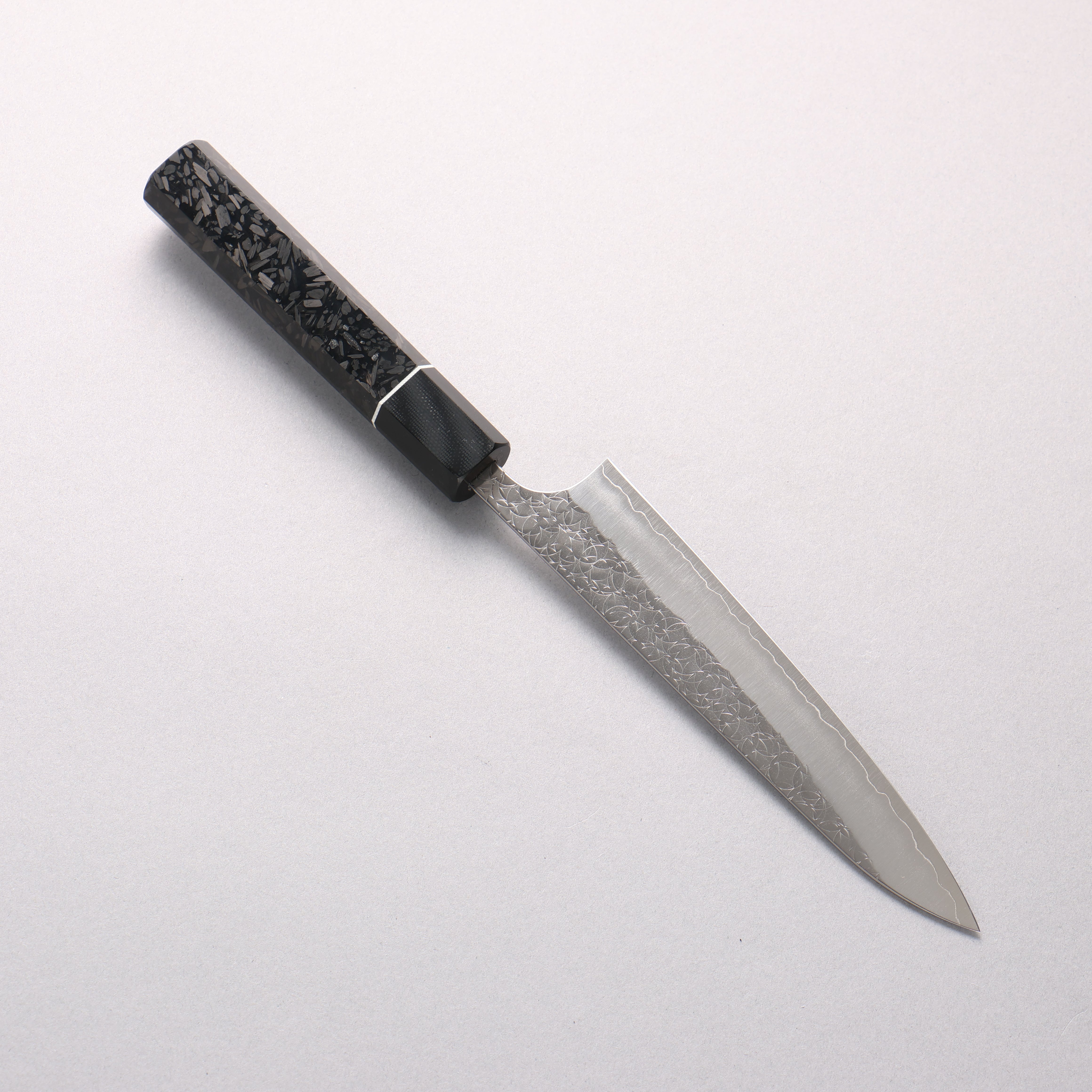 Yoshimi Kato Minamo SG2 Hammered Petty-Utility 120mm Carbon Fiber (ferrule: G10) Handle