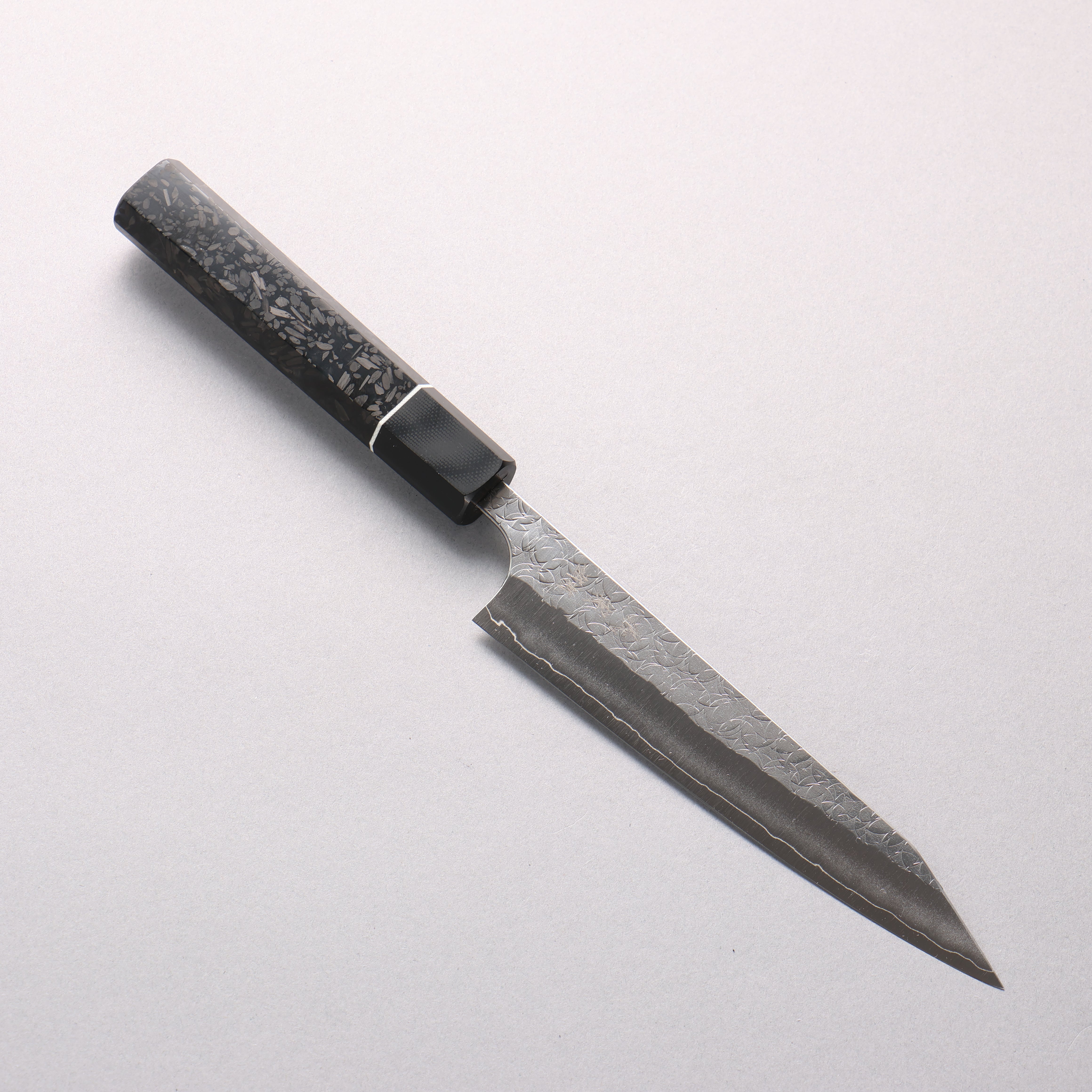 Yoshimi Kato Minamo SG2 Hammered Petty-Utility 120mm Carbon Fiber (ferrule: G10) Handle