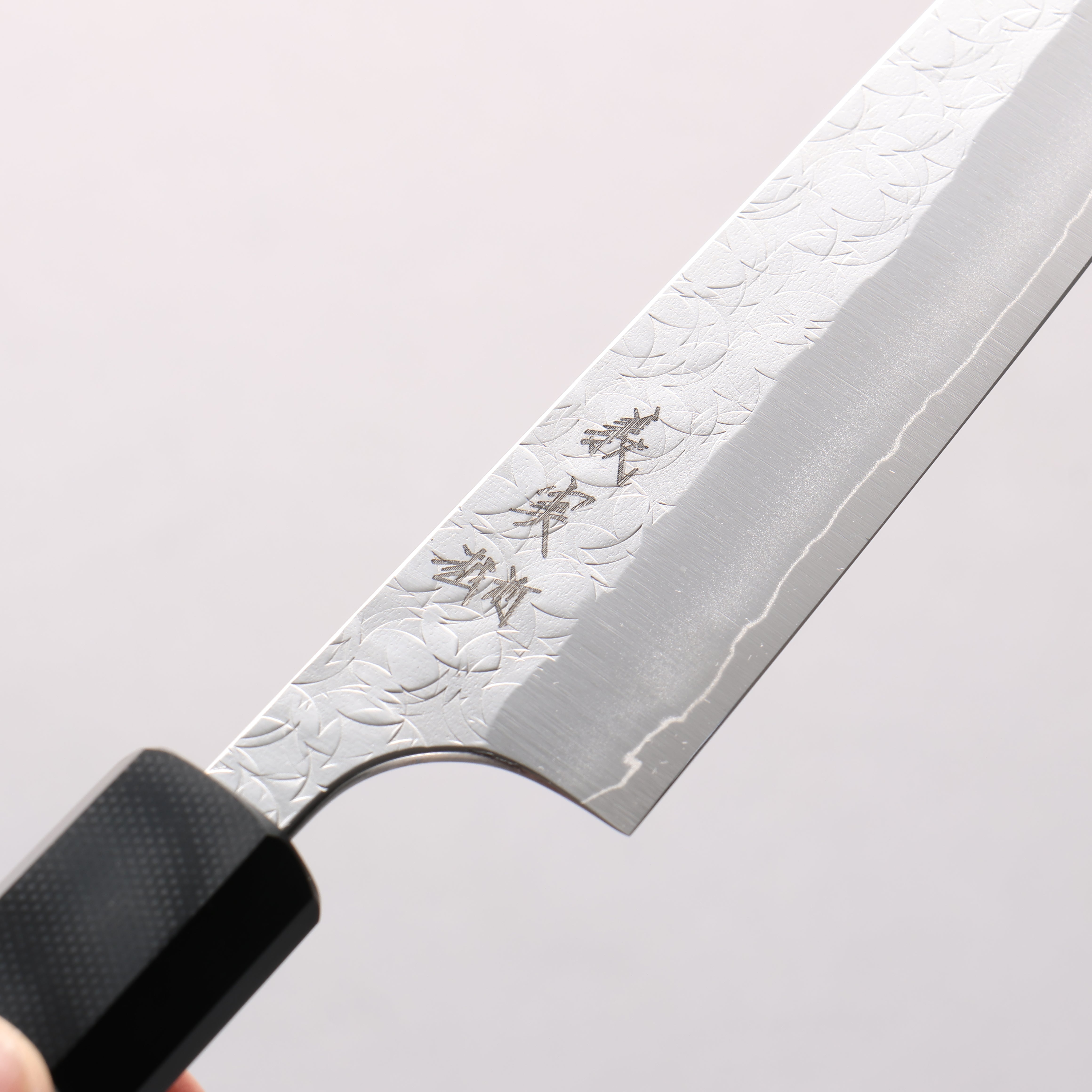 Yoshimi Kato Minamo SG2 Hammered Petty-Utility 120mm Carbon Fiber (ferrule: G10) Handle