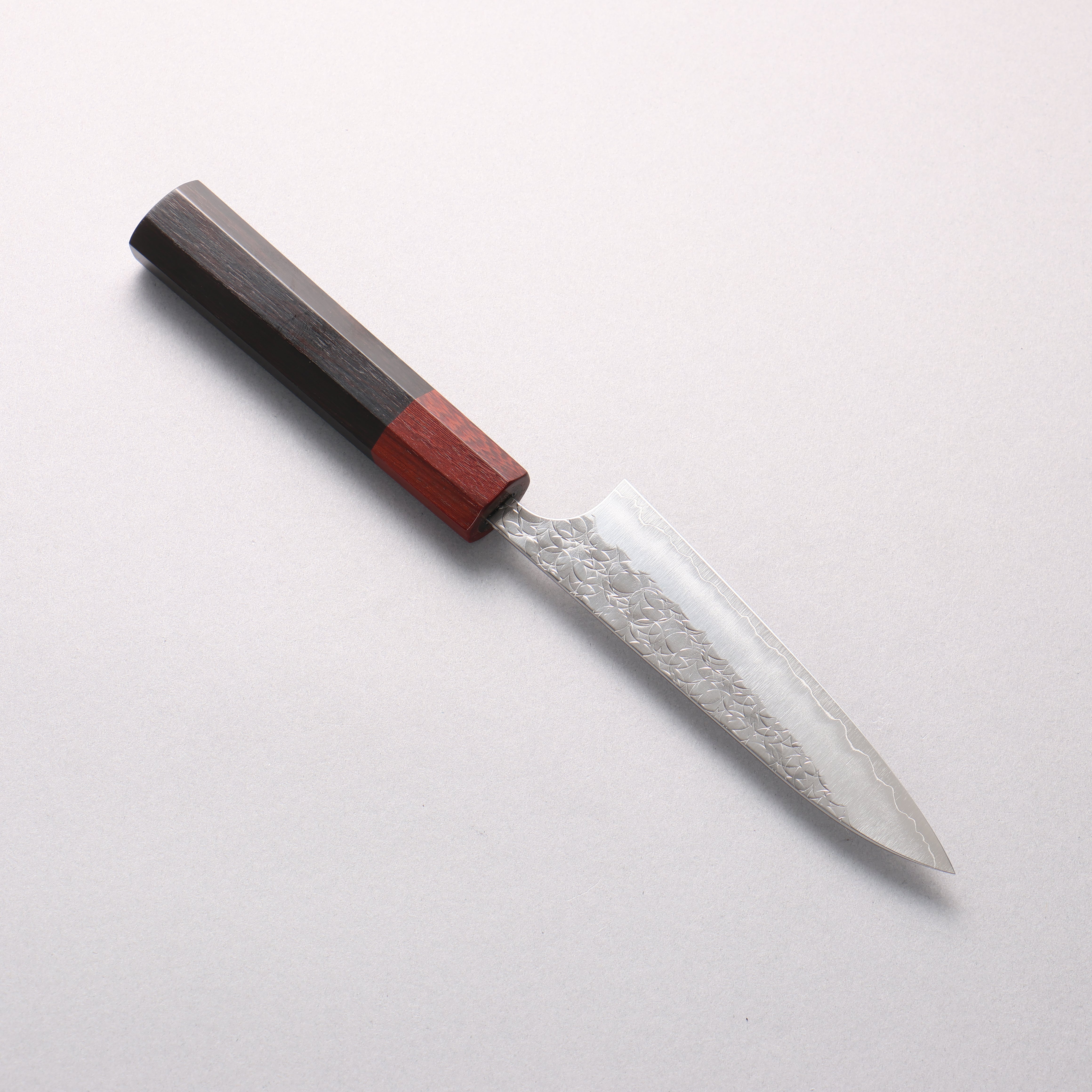 Yoshimi Kato Minamo SG2 Hammered Petty-Utility 120mm Ebony (ferrule: Sandalwood) Handle