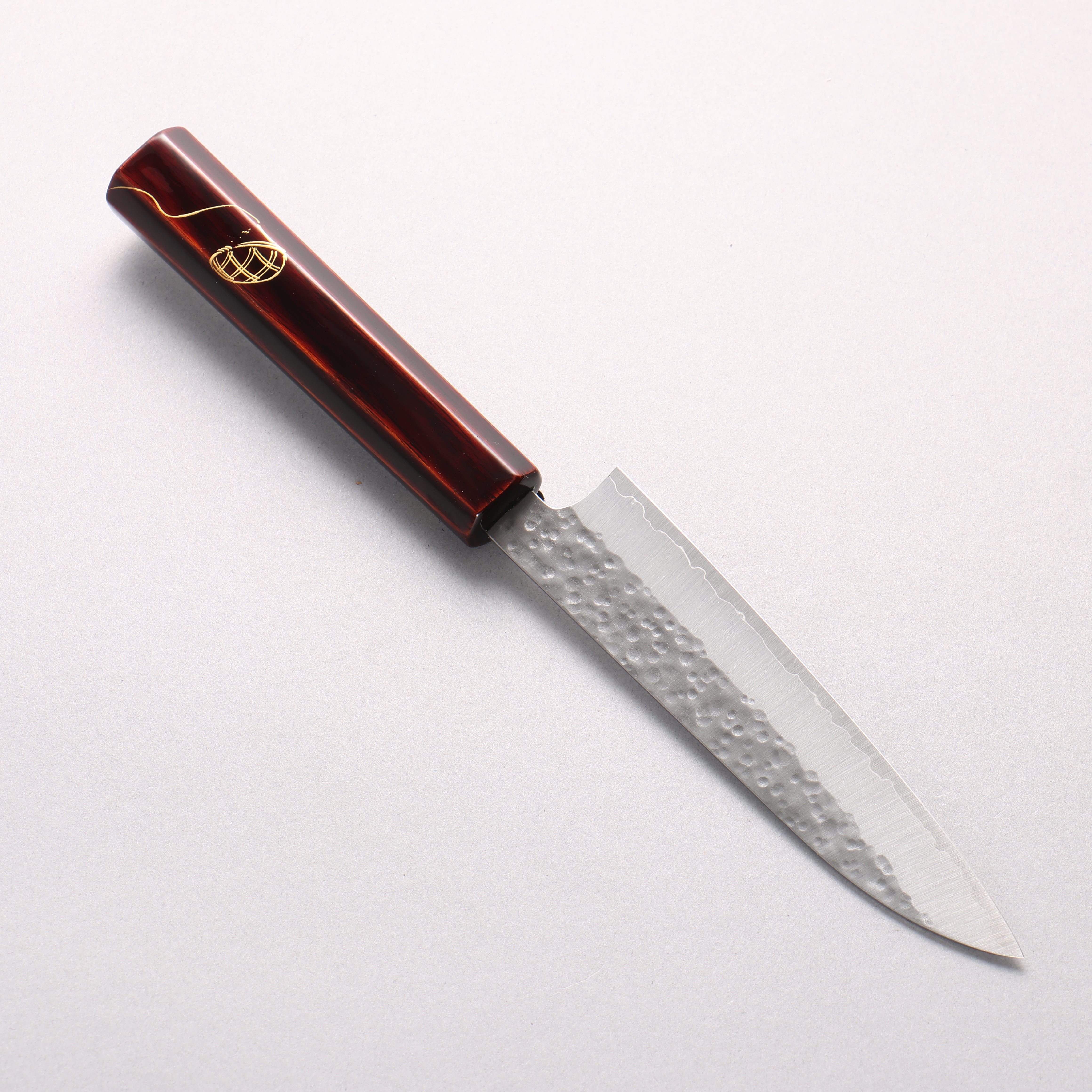 Makoto Kurosaki SG2 Hammered(Maru) Petty-Utility 135mm Lacquered (Real Gold Makie Design) Handle