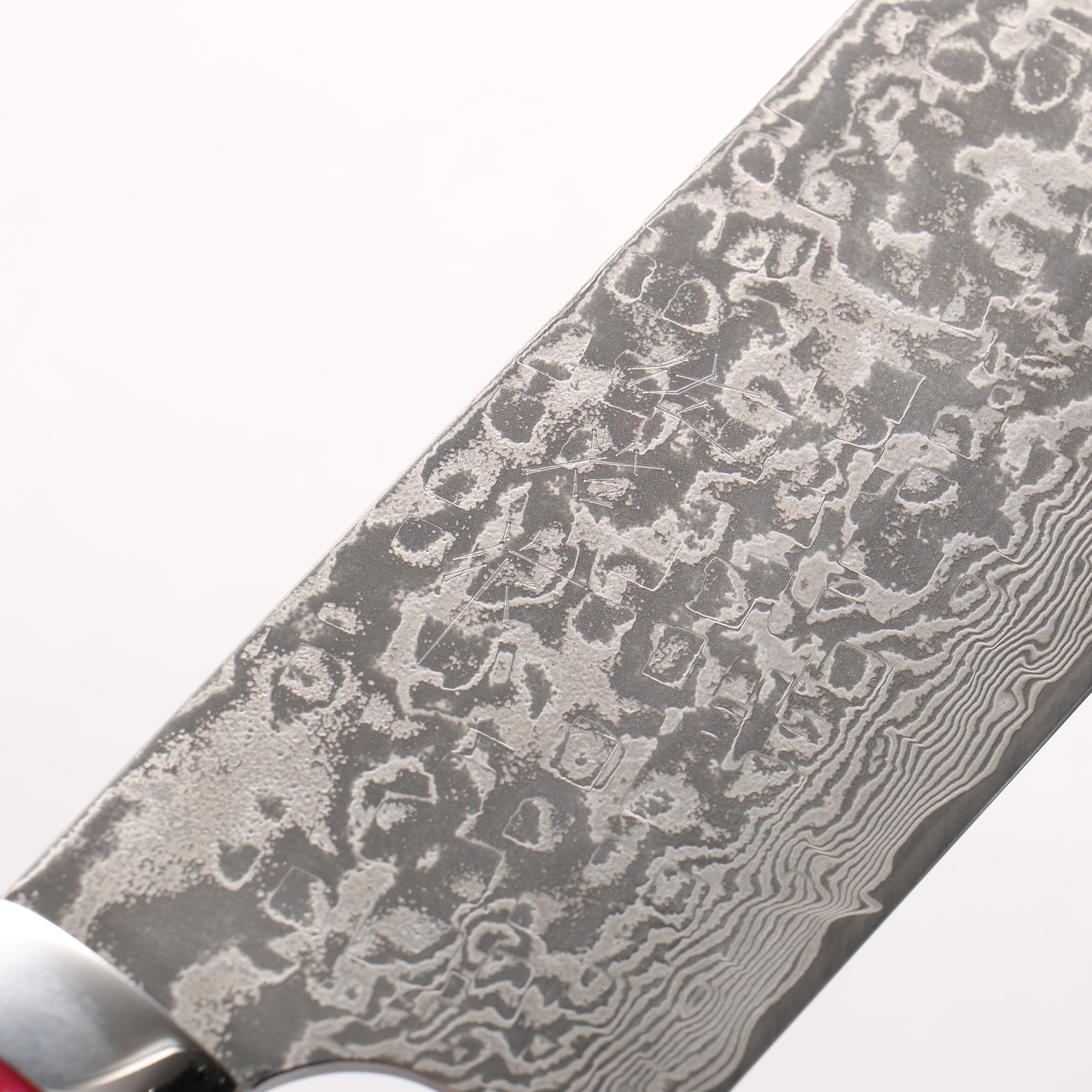 Takeshi Saji SG2 Black Damascus Nakiri 165mm Pink Marble Acrylic Handle