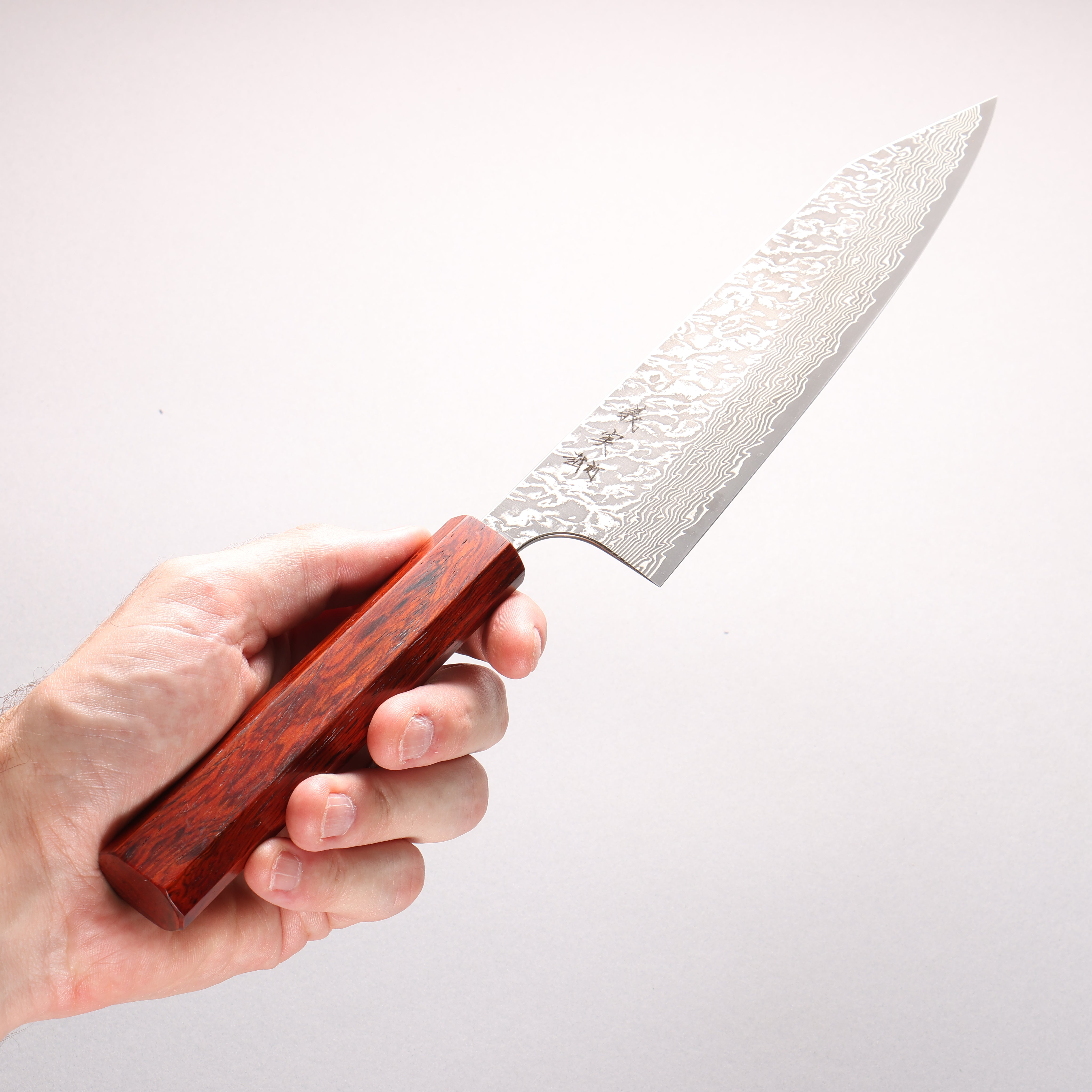 Yoshimi Kato VG10 Black Damascus Gyuto 210mm Cocobolo Handle