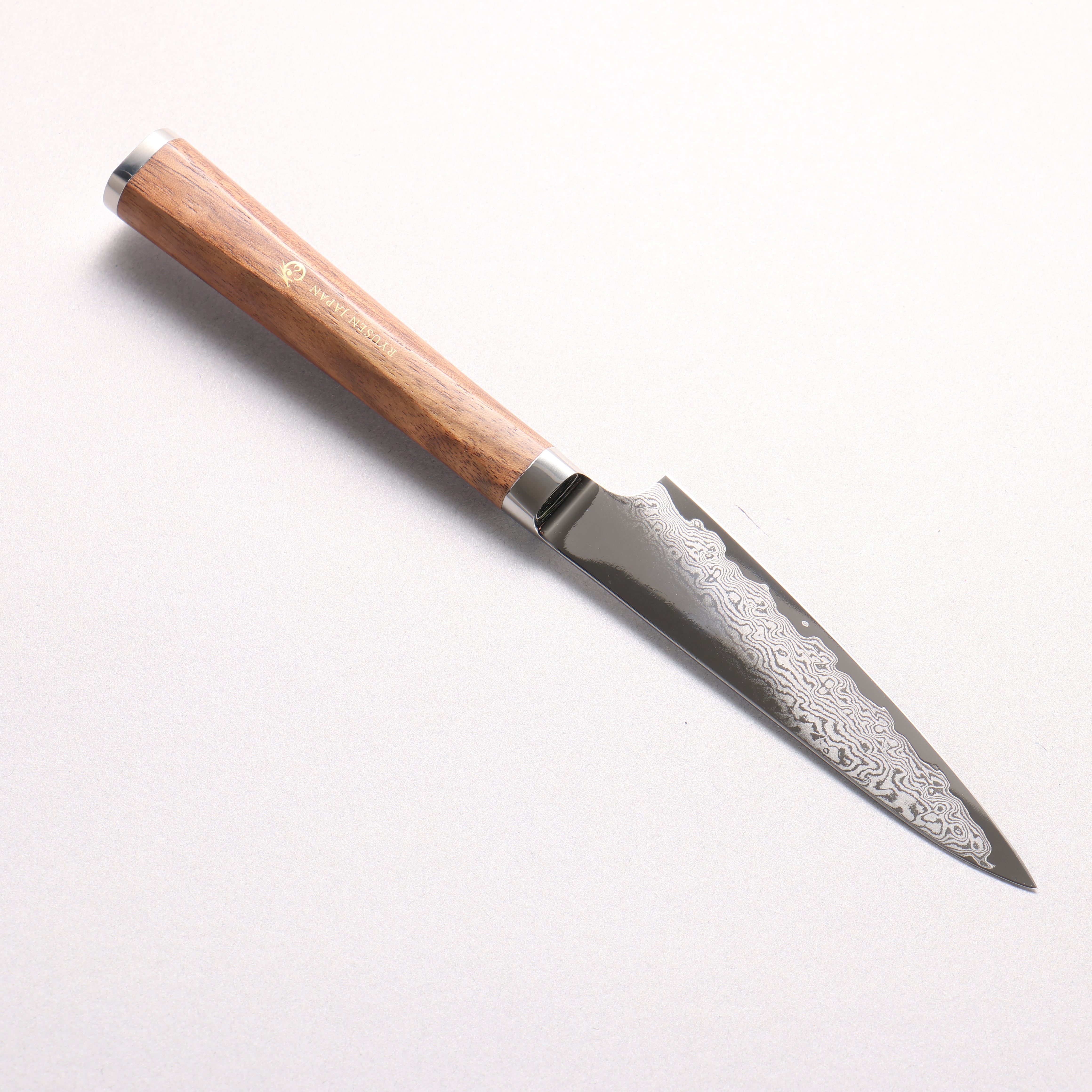 Ryusen Prever VG10 Damascus Petty-Utility 105mm Walnut Handle