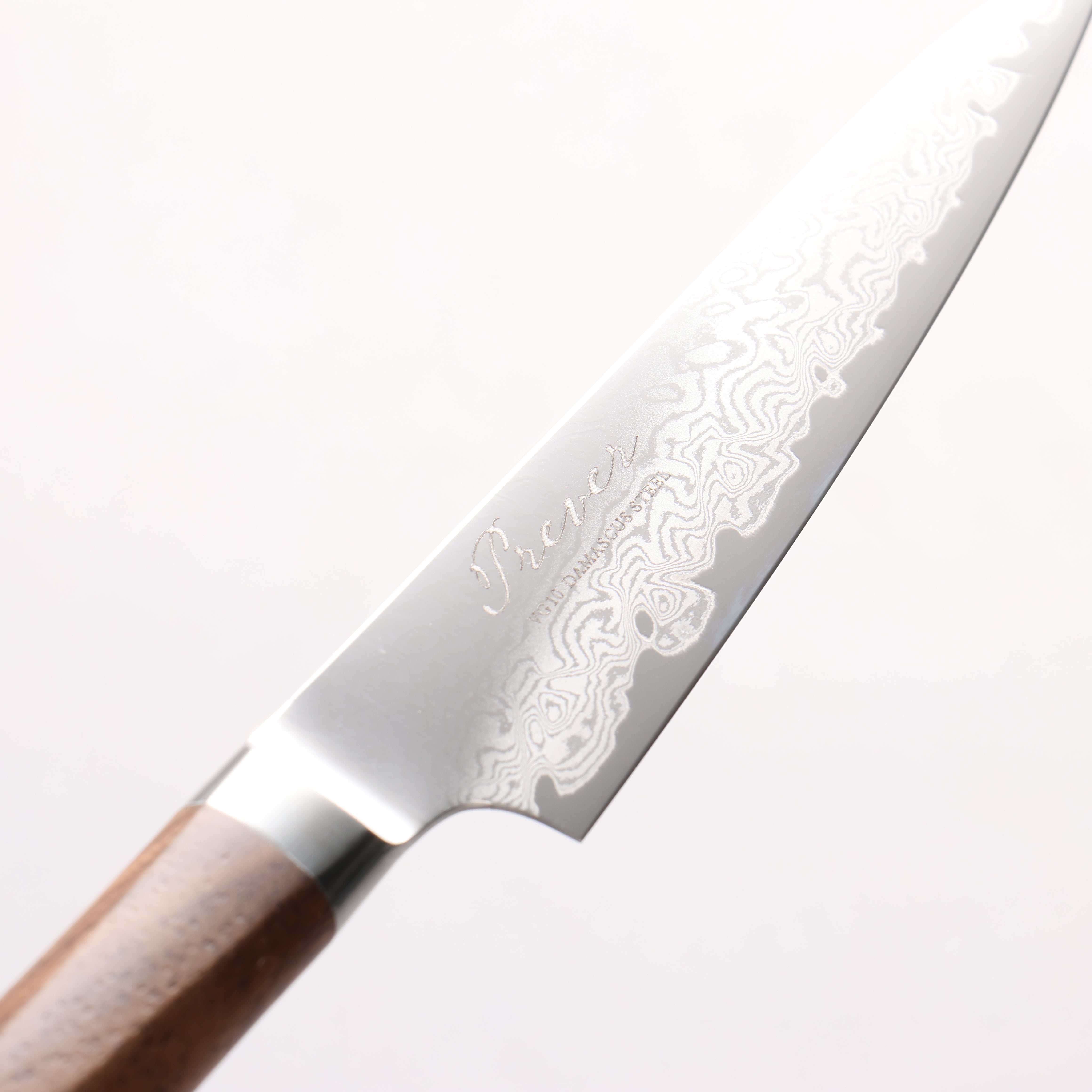 Ryusen Prever VG10 Damascus Petty-Utility 105mm Walnut Handle