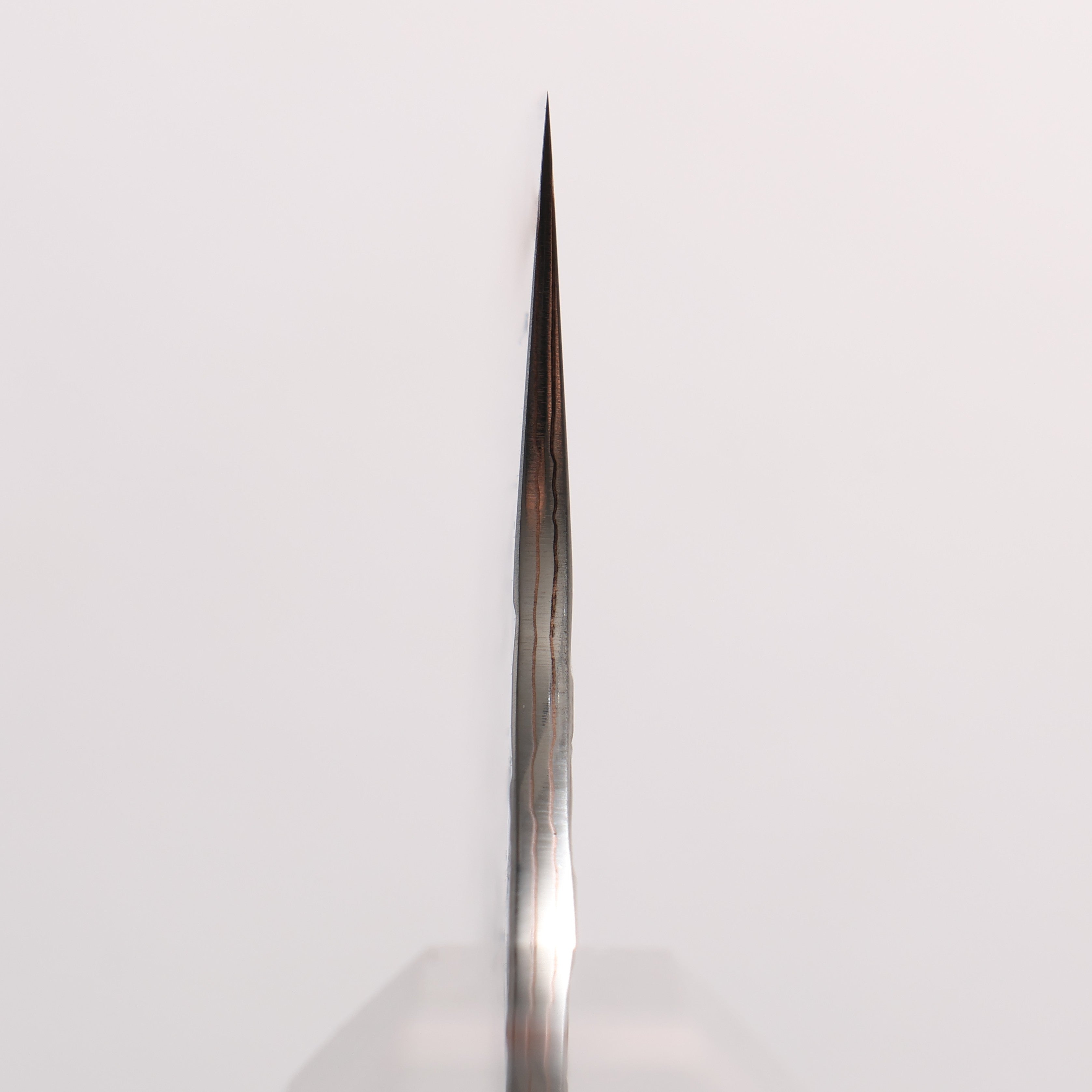 Yu Kurosaki Raijin VG10w Hammered Copper Layered Bunka 170mm Ebony Wood (with Pink Gold Colored Resin and Silver Ring) Handle