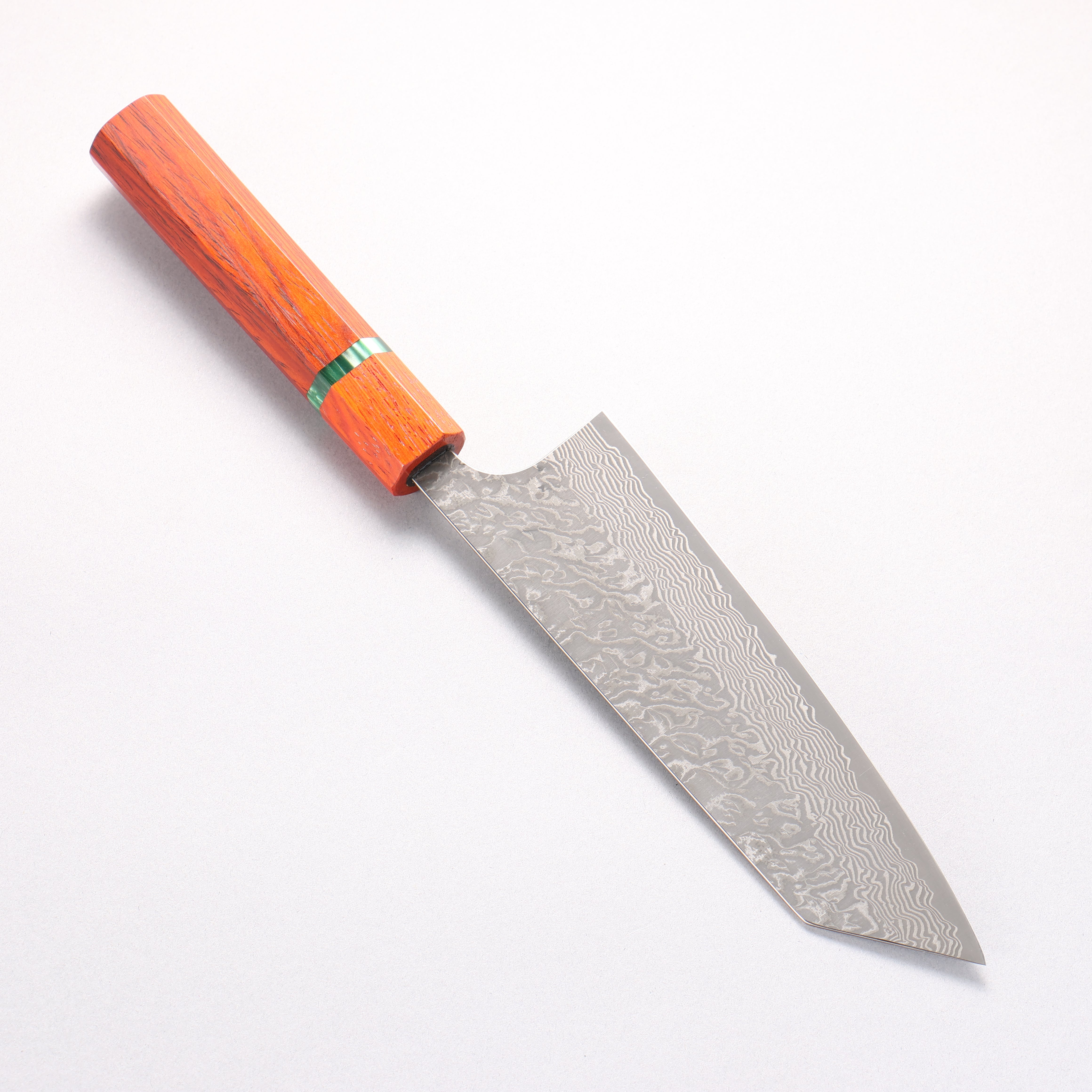 Yoshimi Kato VG10 Black Damascus Bunka 170mm Cocobolo (with Green Ring) Handle
