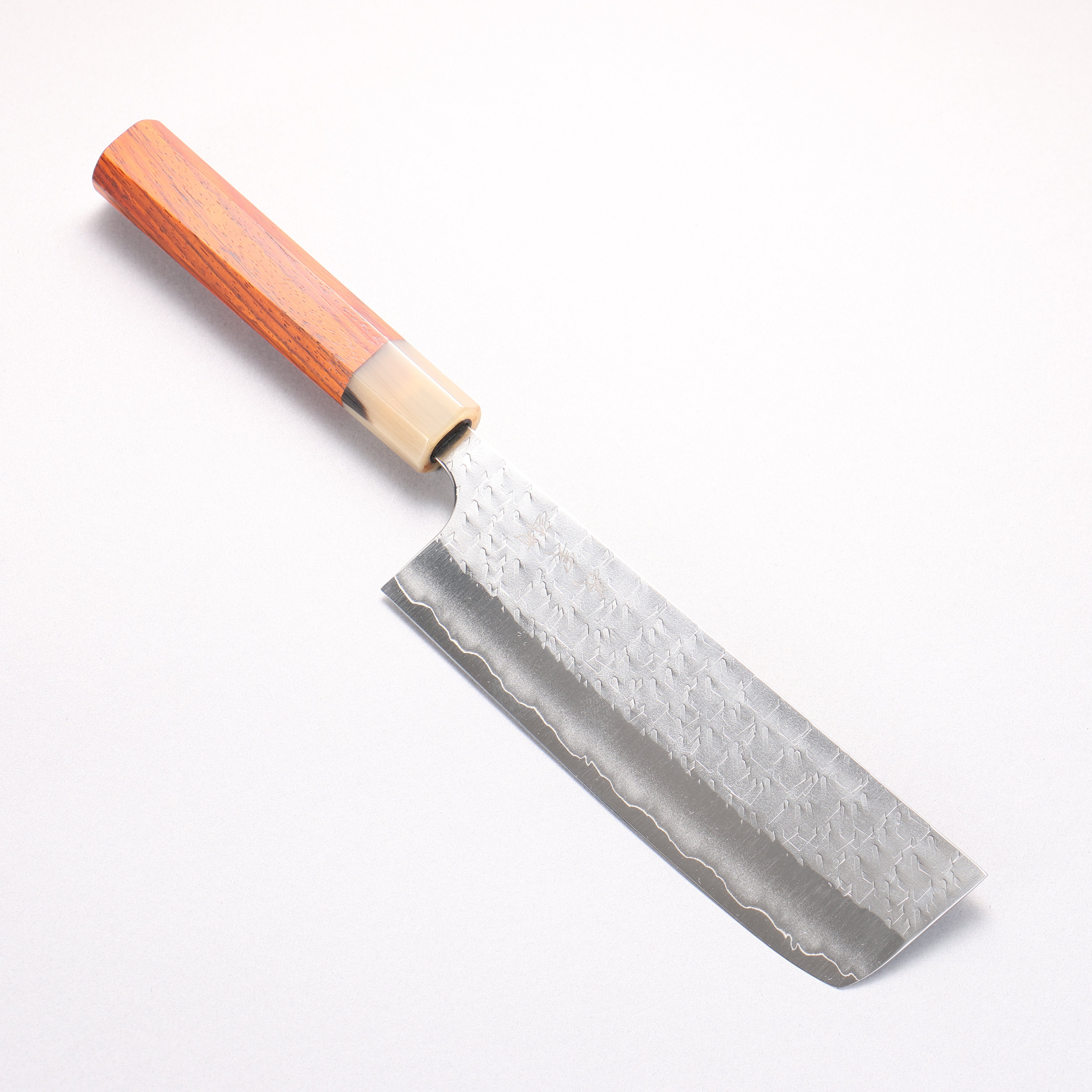 Yoshimi Kato Hyo SG2 Hammered Nakiri 165mm Cocobolo (ferrule: White Water Buffalo Horn) Handle