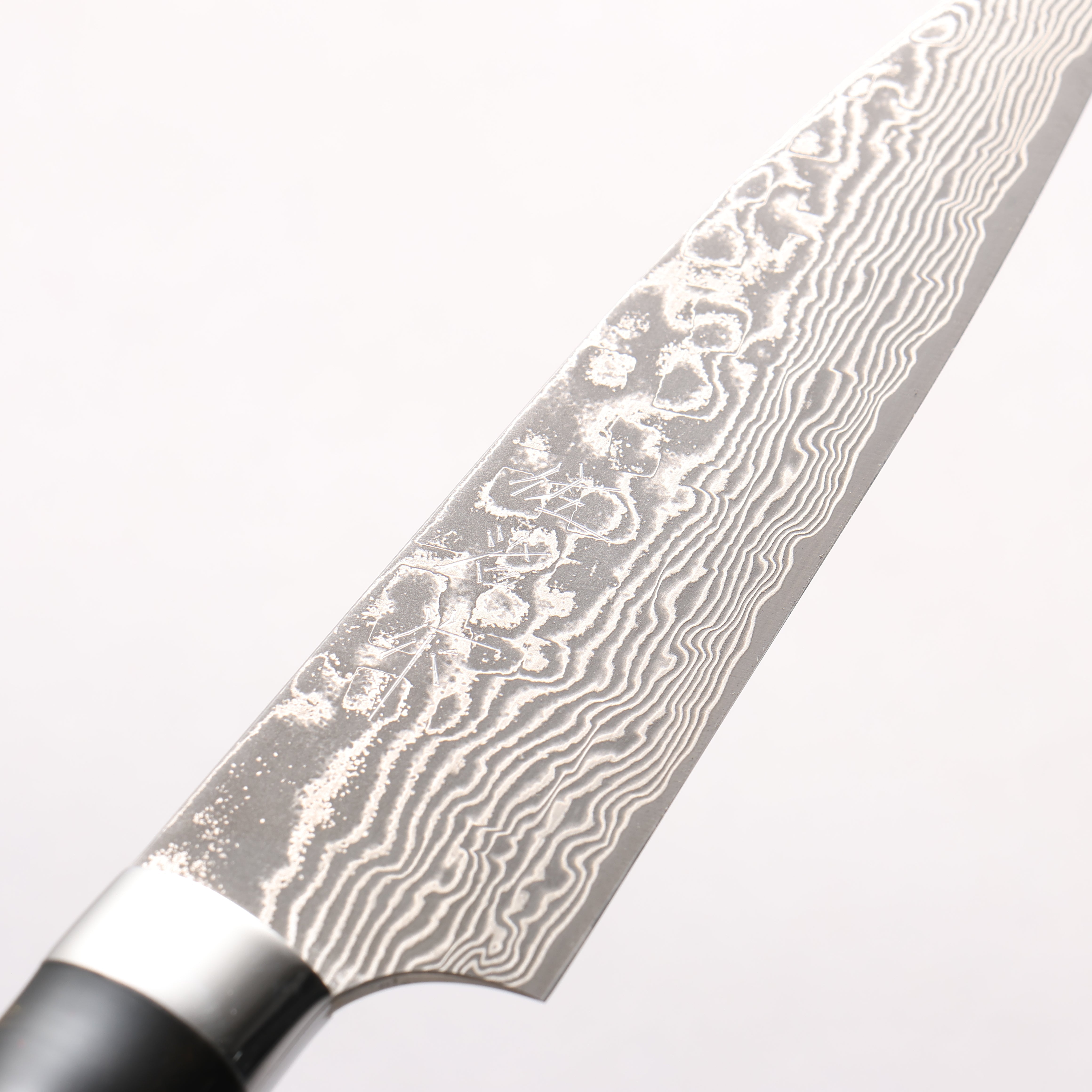Takeshi Saji SG2 Black Damascus Petty-Utility 130mm Black With Gold Color Marble Acrylic Handle