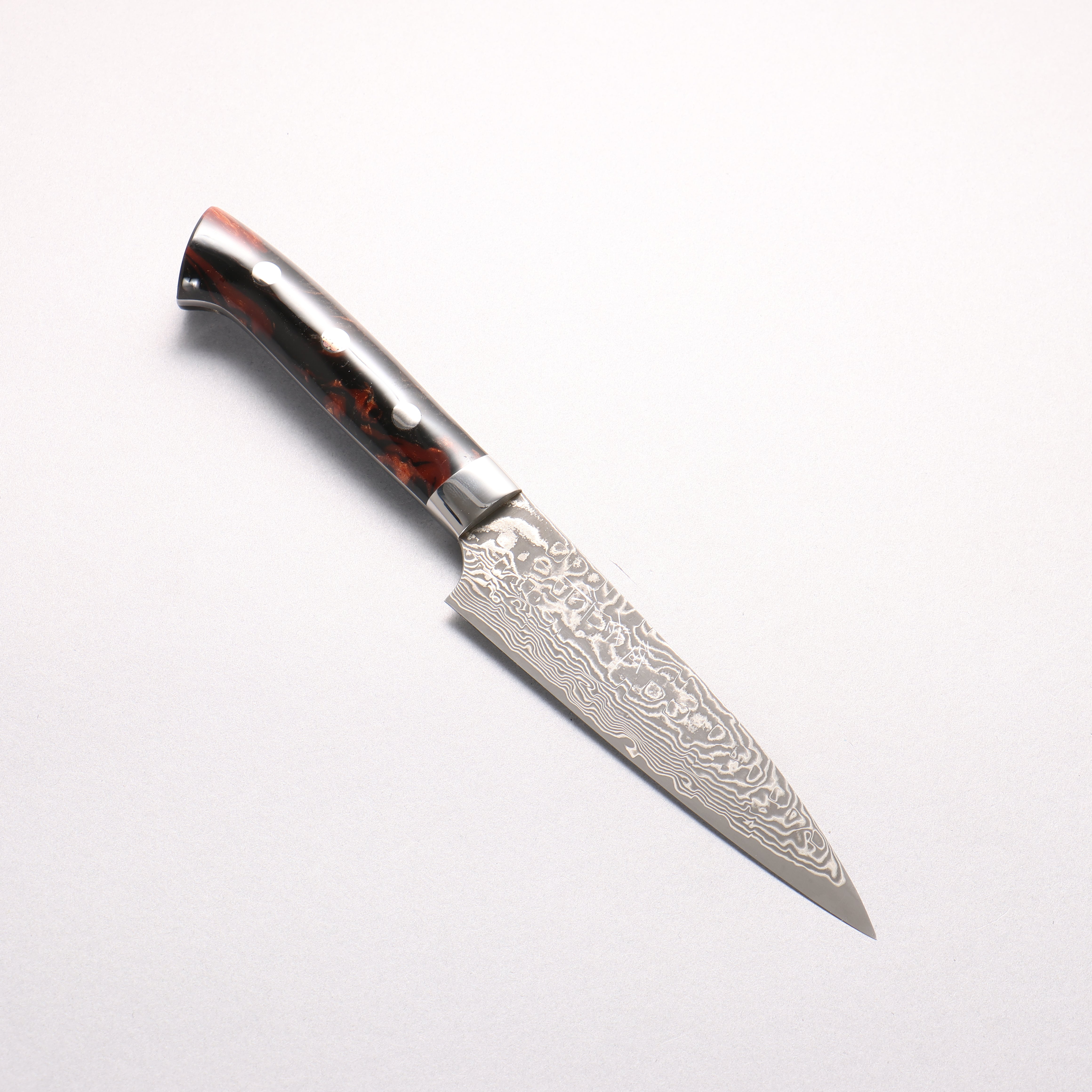 Takeshi Saji SG2 Black Damascus Petty-Utility 130mm Black With Copper Color Marble Acrylic Handle