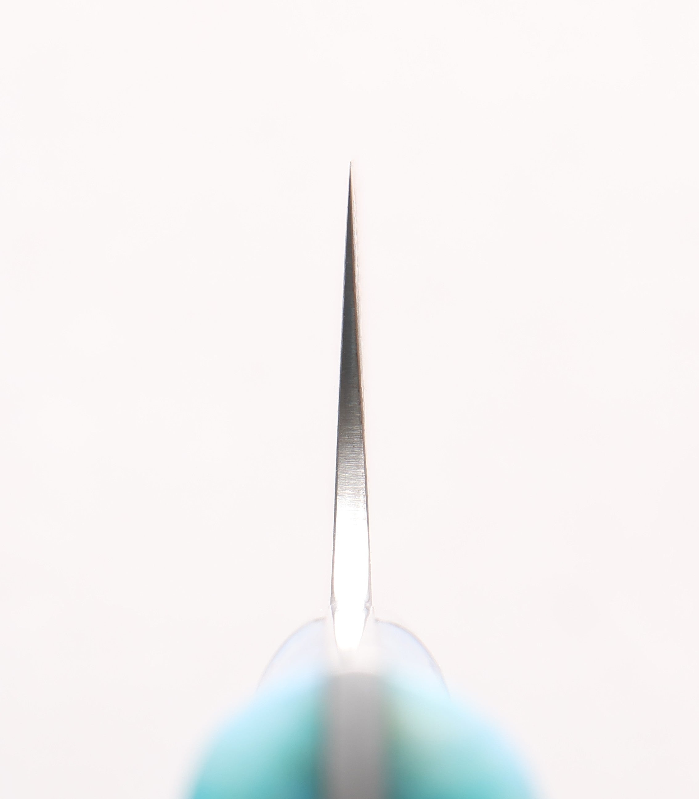 Takeshi Saji SG2 Black Damascus Santoku 180mm Blue and White Acrylic Handle