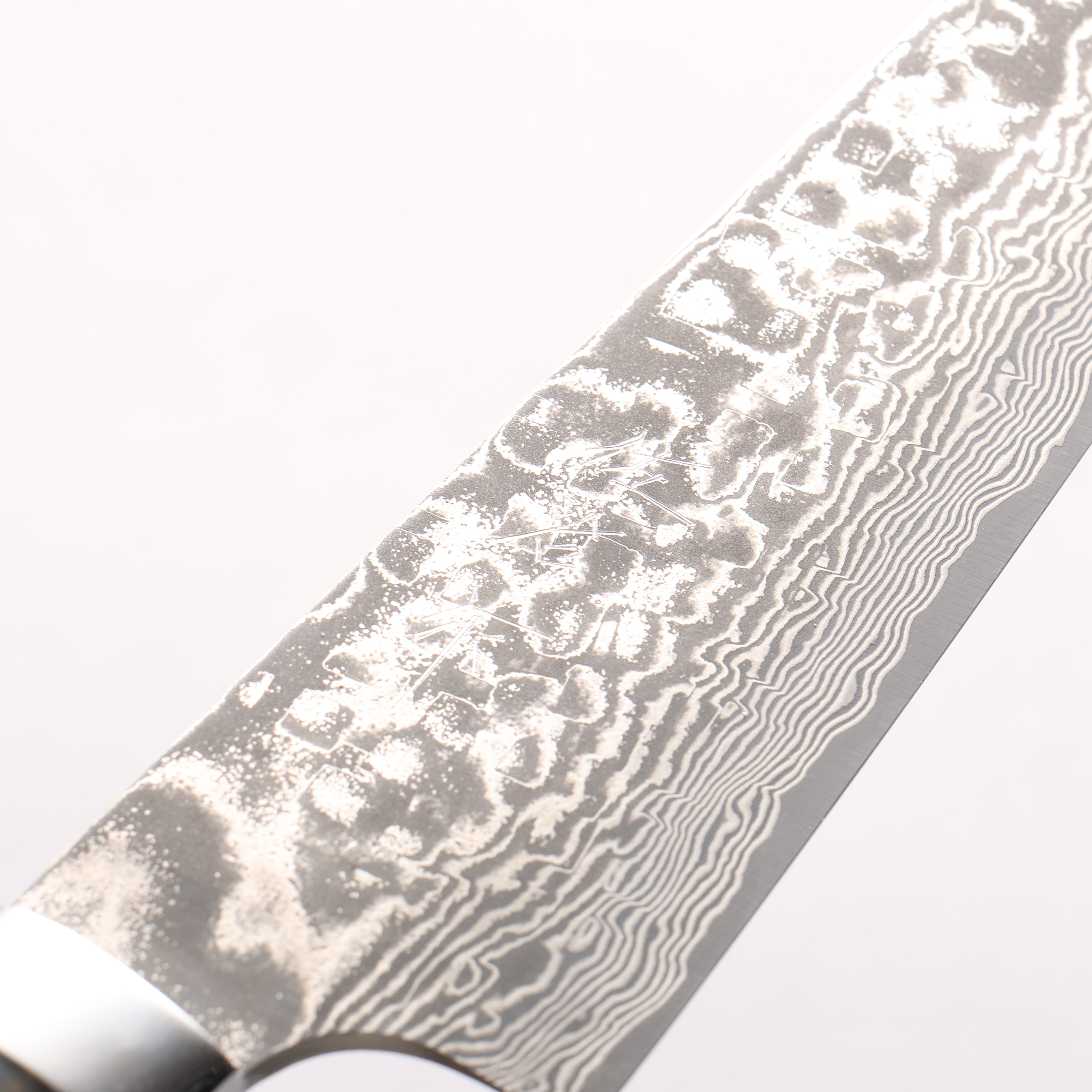Takeshi Saji SG2 Black Damascus Gyuto 180mm Black With Gold Color Marble Acrylic Handle