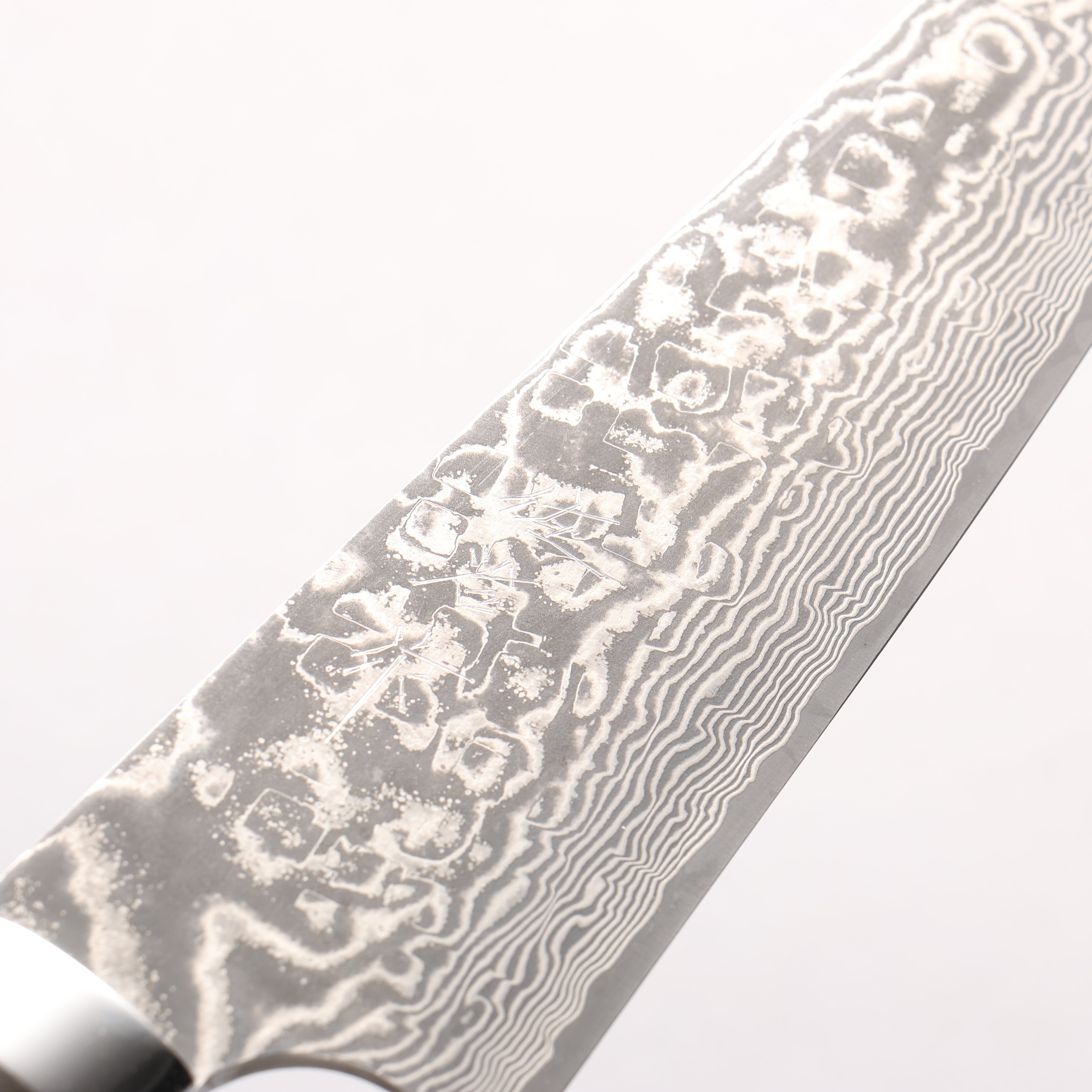 Takeshi Saji SG2 Black Damascus Gyuto 180mm Grey Marble Acrylic Handle
