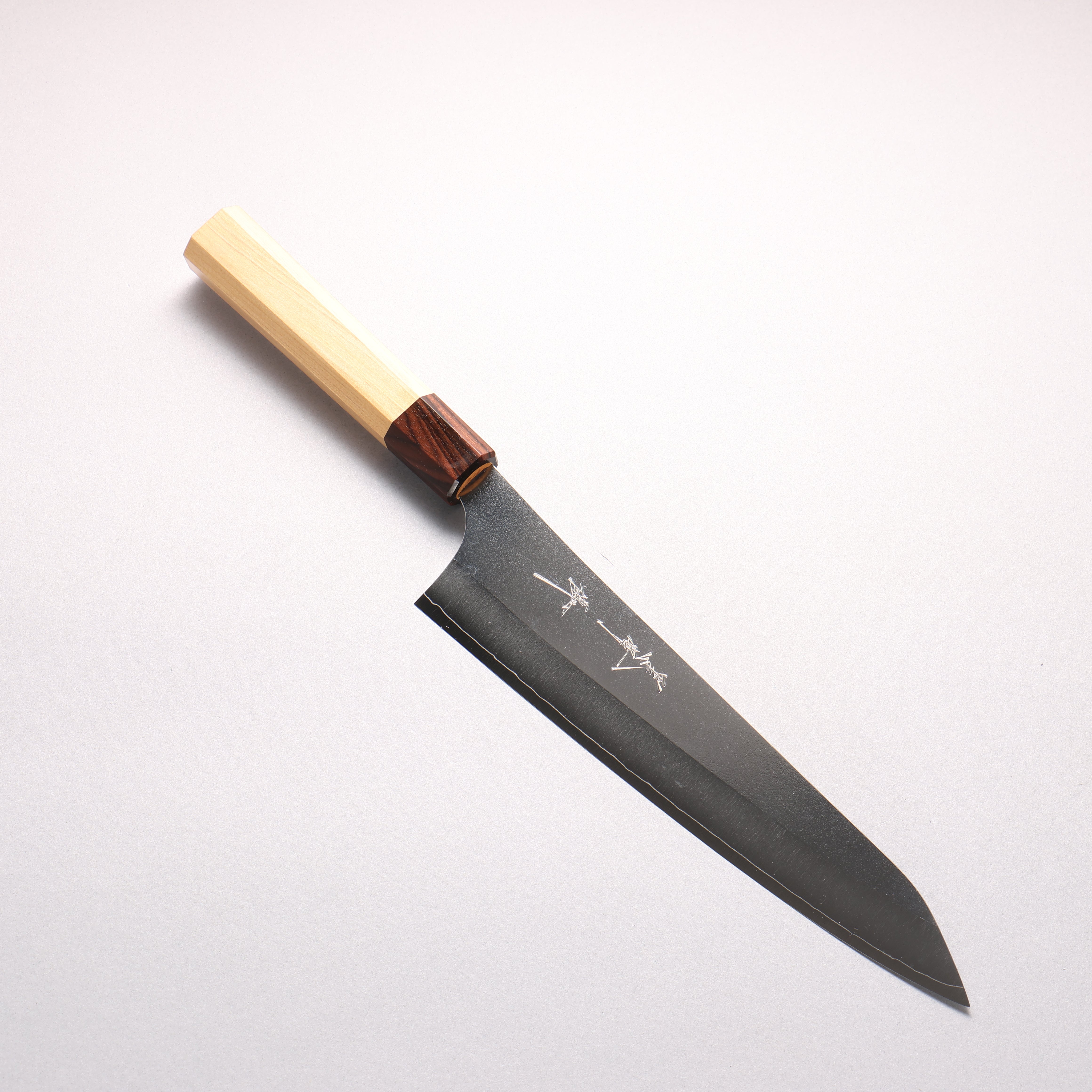 Yu Kurosaki Gekko VG-XEOS Gyuto 210mm Aomori Hiba　(Ferrule: Brown) Handle