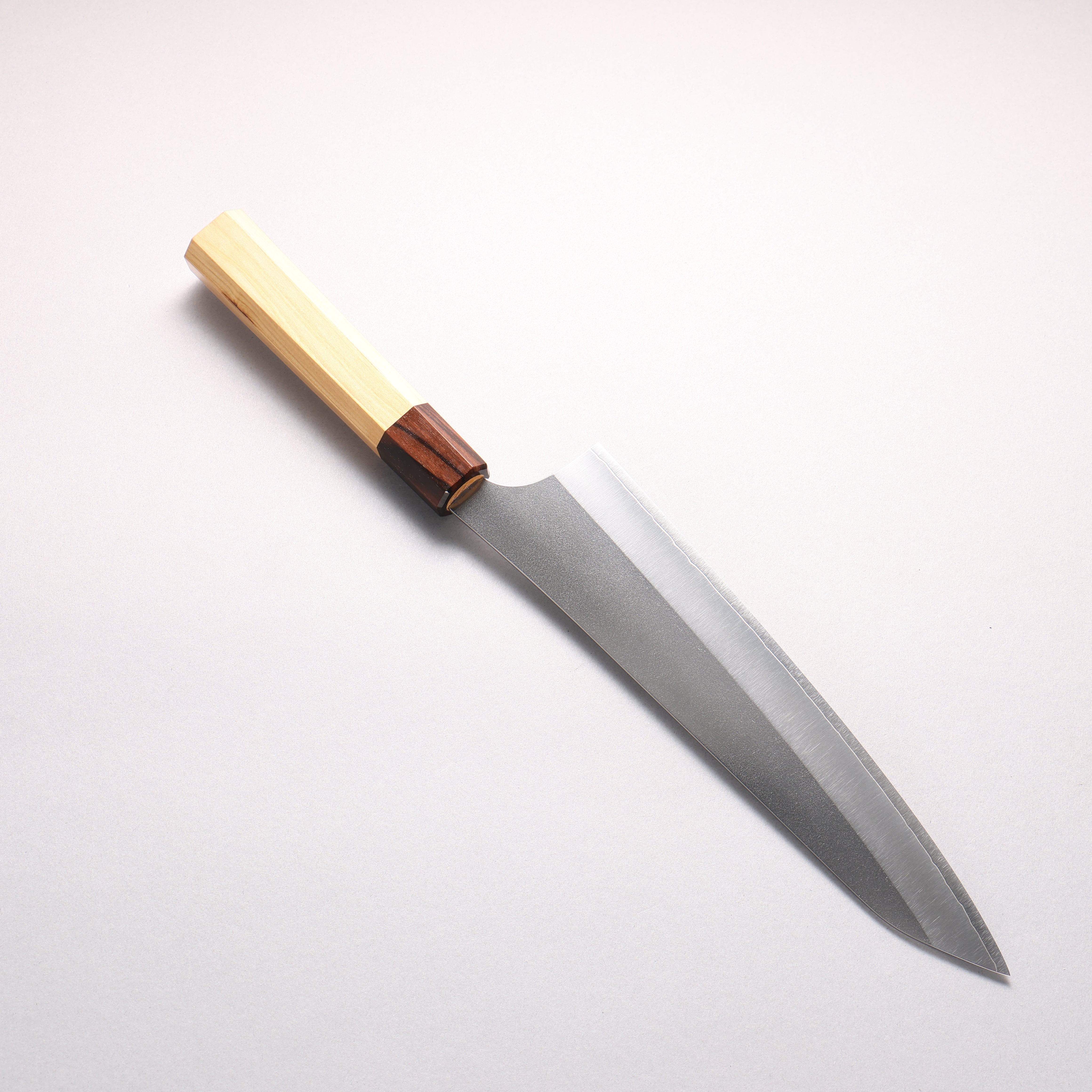 Yu Kurosaki Gekko VG-XEOS Gyuto 210mm Aomori Hiba　(Ferrule: Brown) Handle