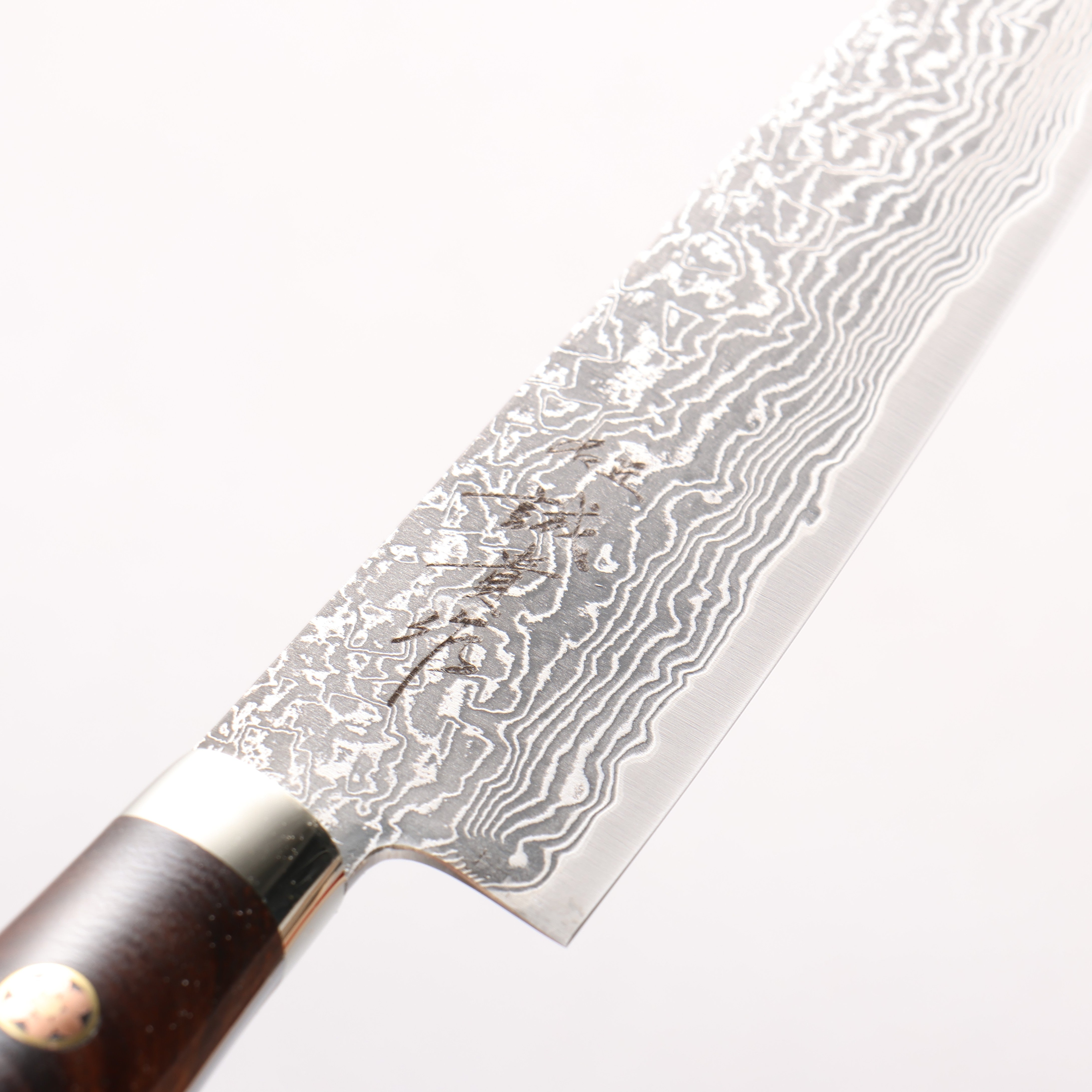 Shigeki Tanaka SG2 Damascus Petty-Utility 135mm Ironwood Handle - Seisuke Knife