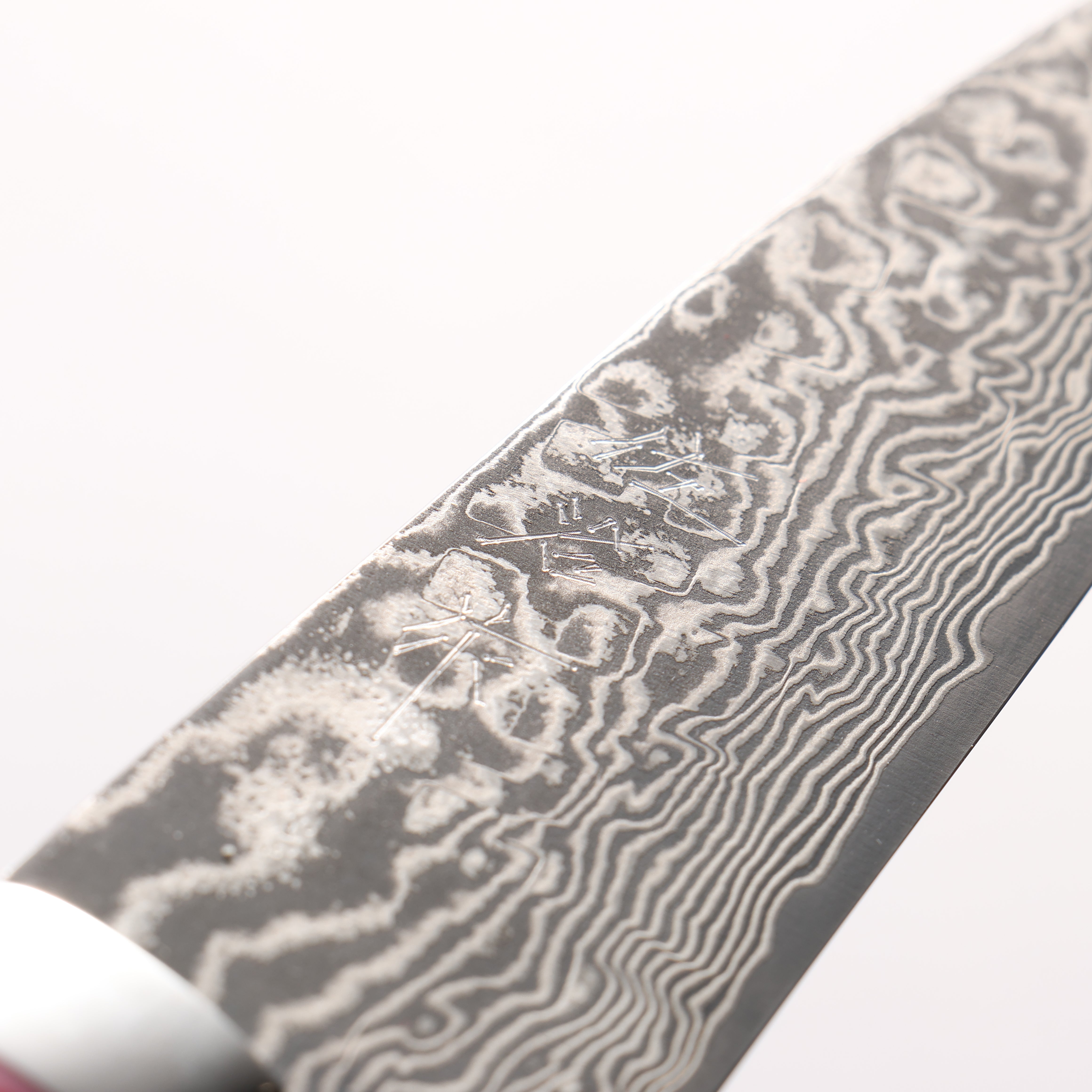 Takeshi Saji SG2 Black Damascus Petty-Utility 130mm Pink Marble Acrylic Handle