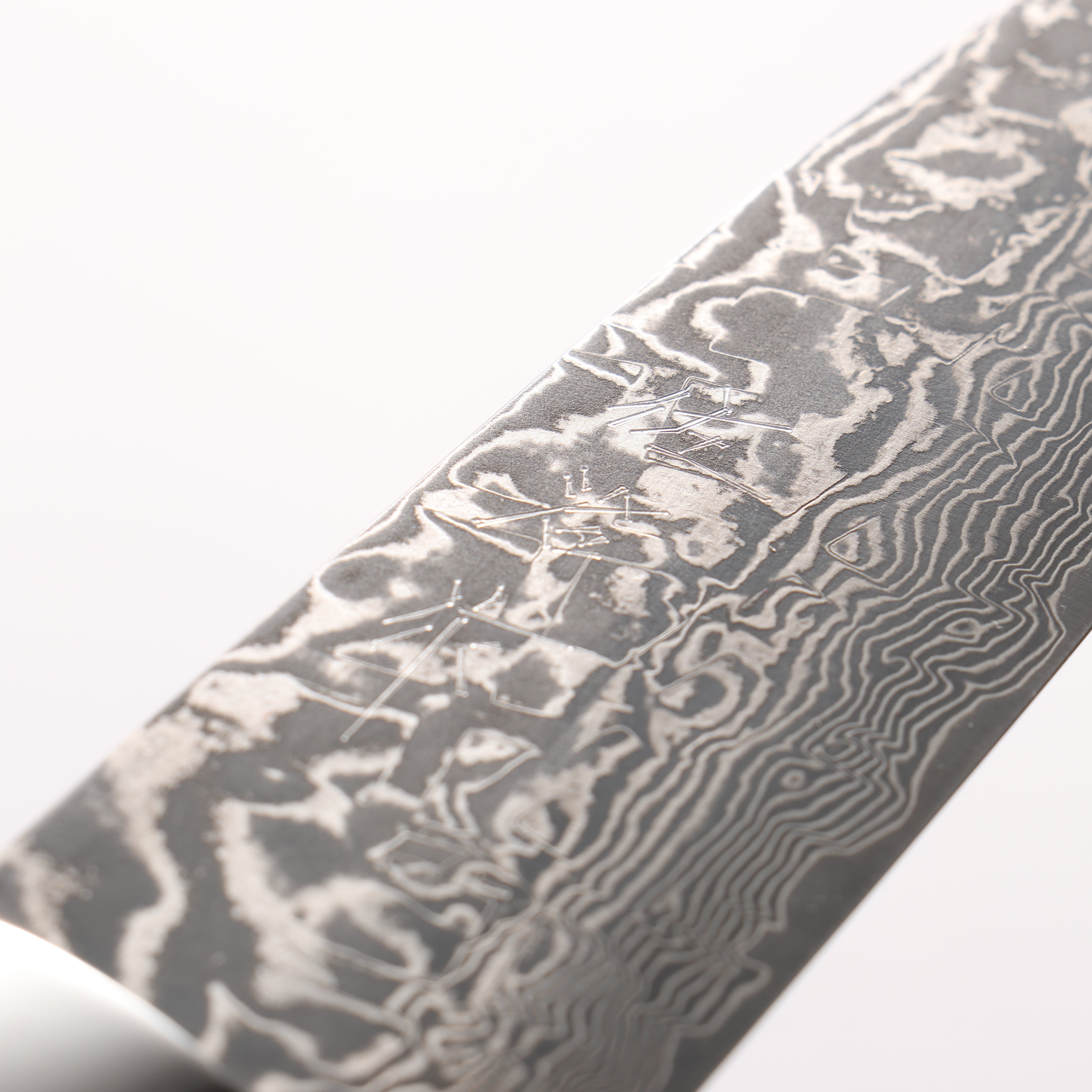 Takeshi Saji SG2 Black Damascus Petty-Utility 130mm White and Black Marble Acrylic Handle