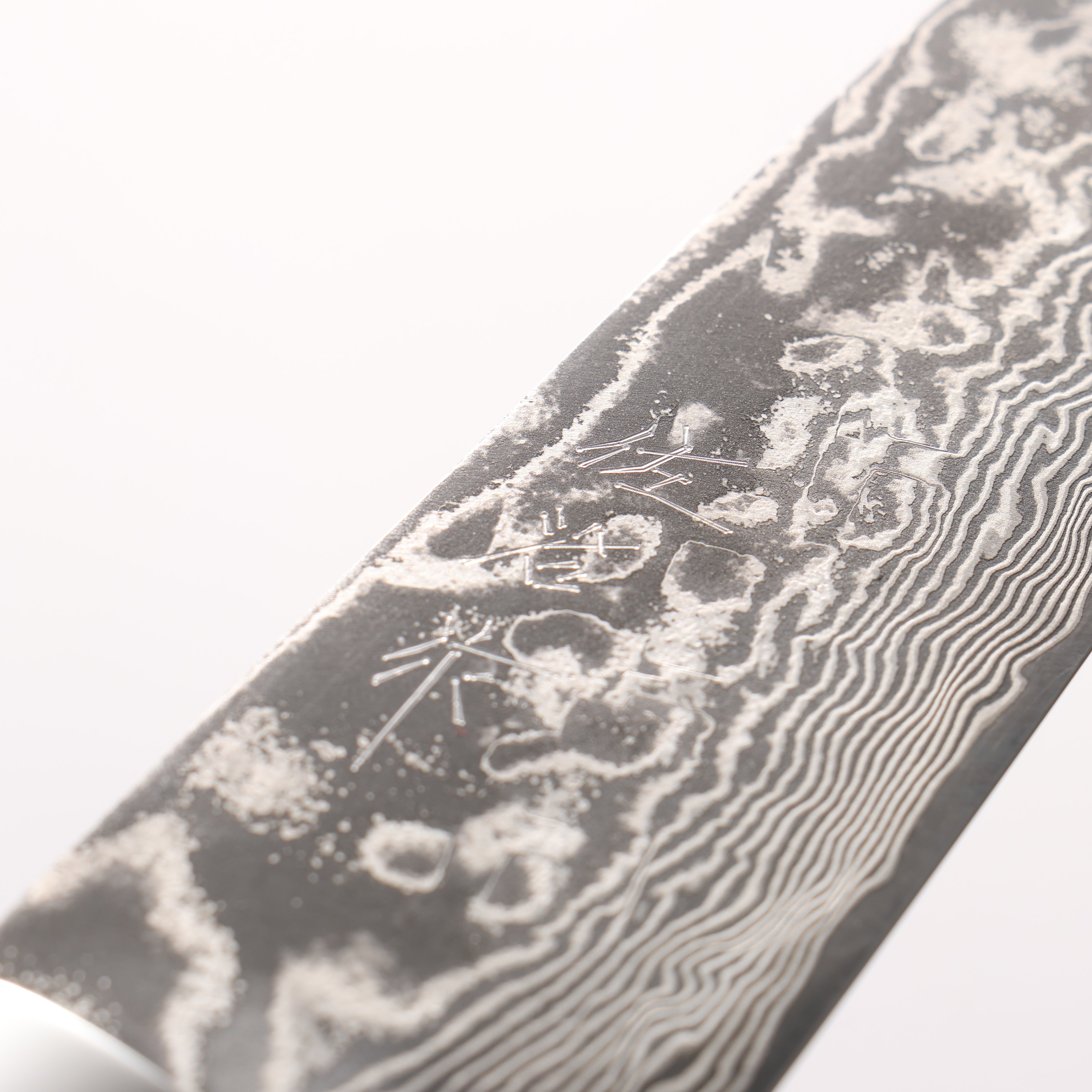 Takeshi Saji SG2 Black Damascus Petty-Utility 150mm Black With Gold Color Marble Acrylic Handle