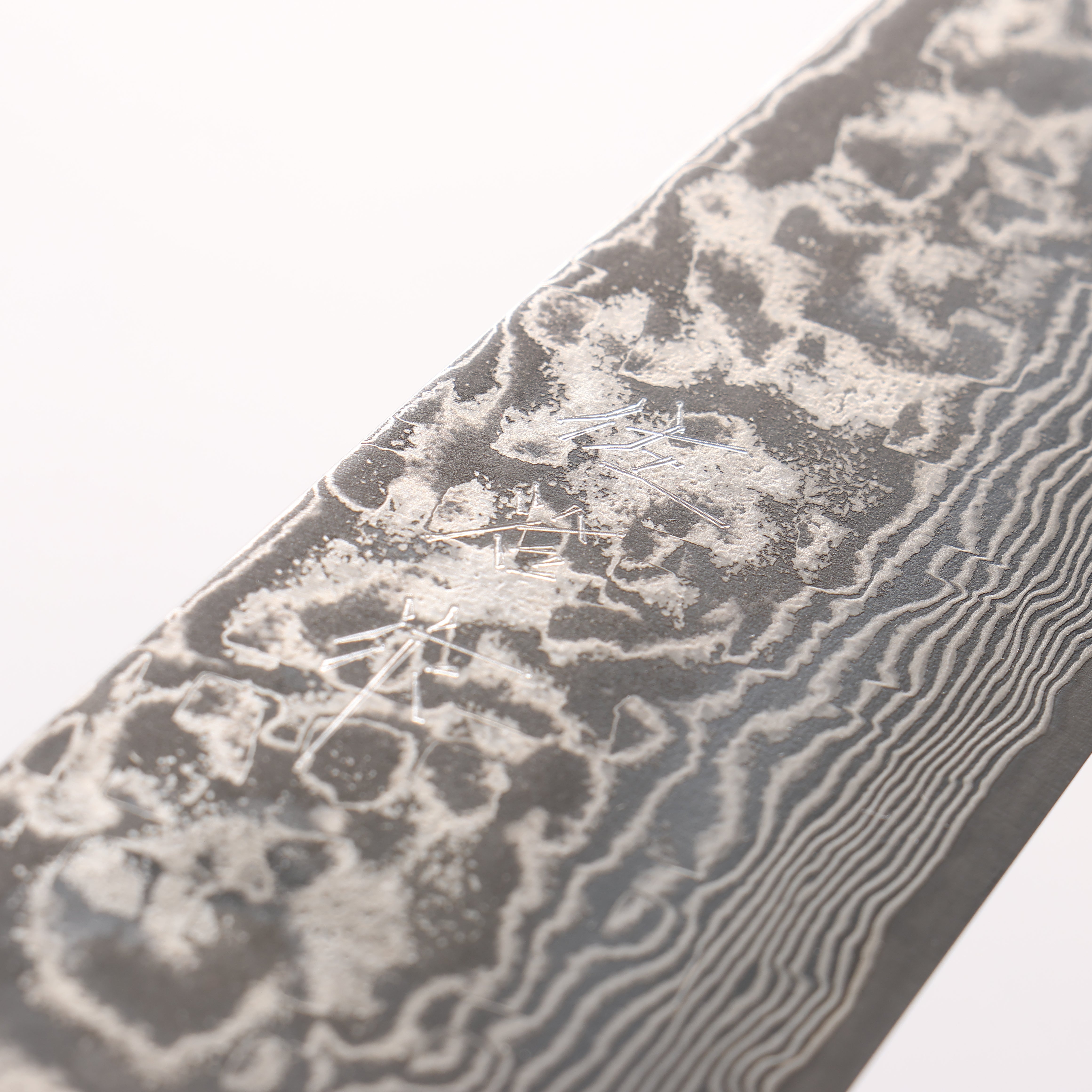 Takeshi Saji SG2 Black Damascus Gyuto 180mm Pink Marble Acrylic Handle