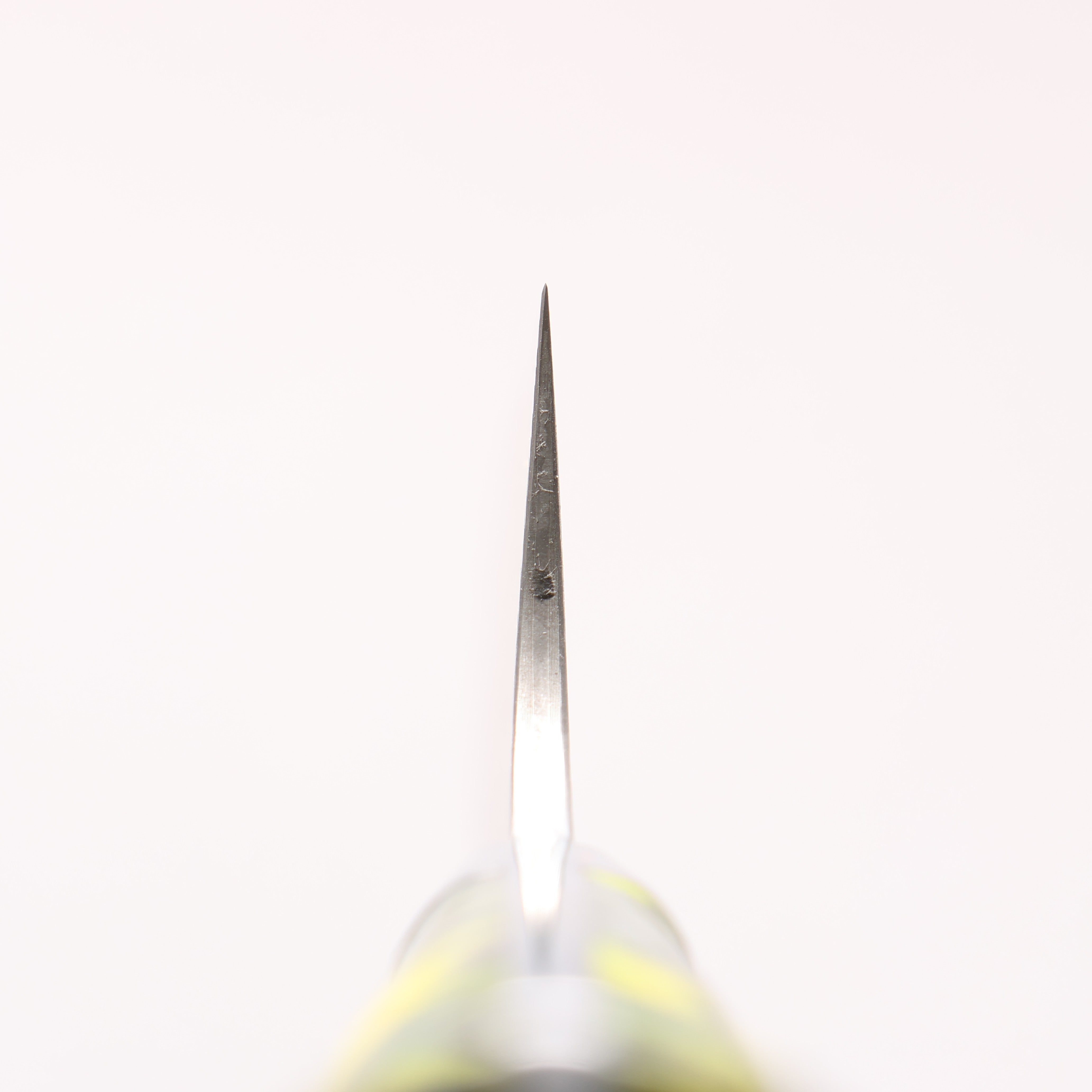 Takeshi Saji SG2 Black Damascus Gyuto 180mm Black and Yellow Marbled Acrylic Handle
