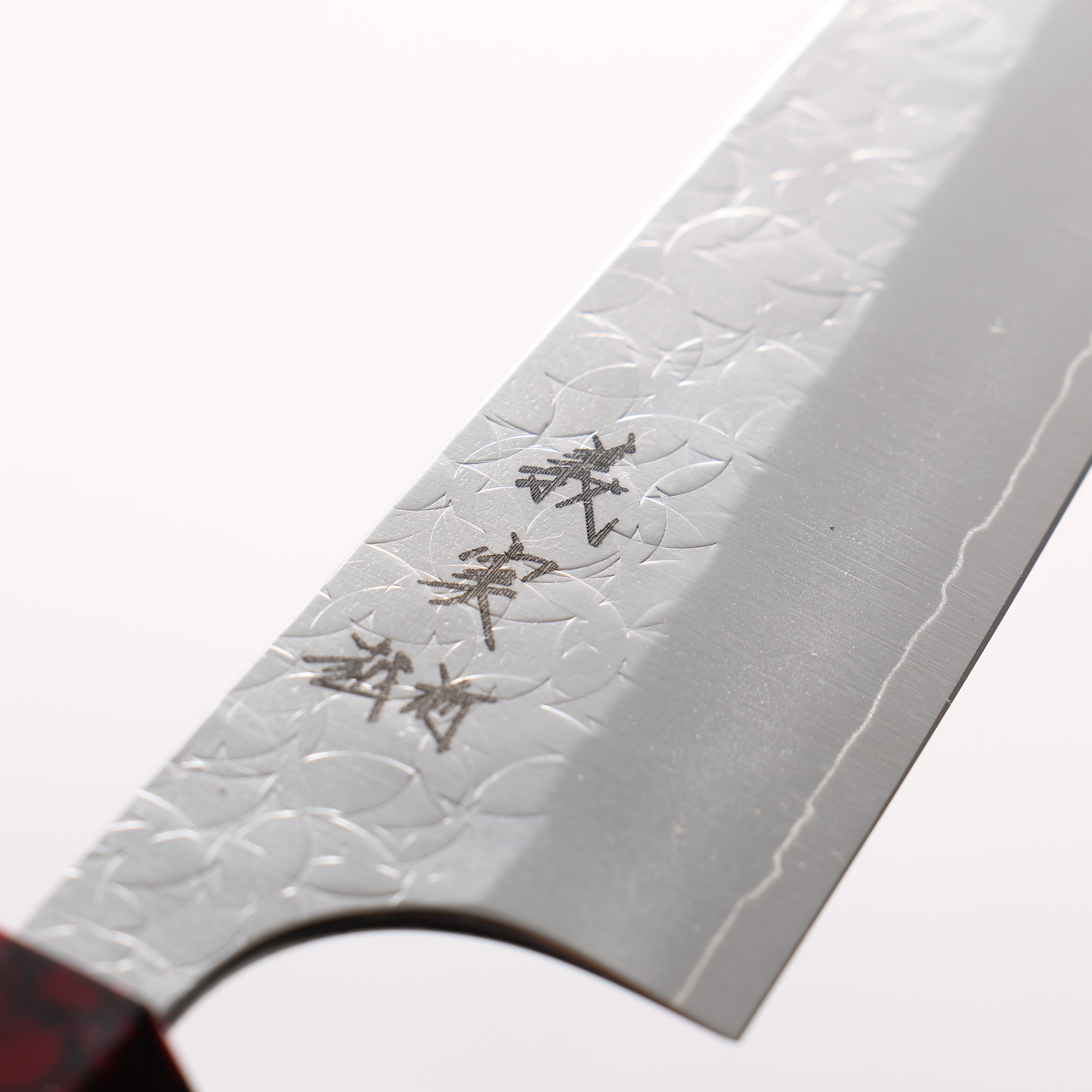 Yoshimi Kato Minamo SG2 Hammered Petty-Utility 120mm Olive Tree (ferrule: Red Turquoise) Handle