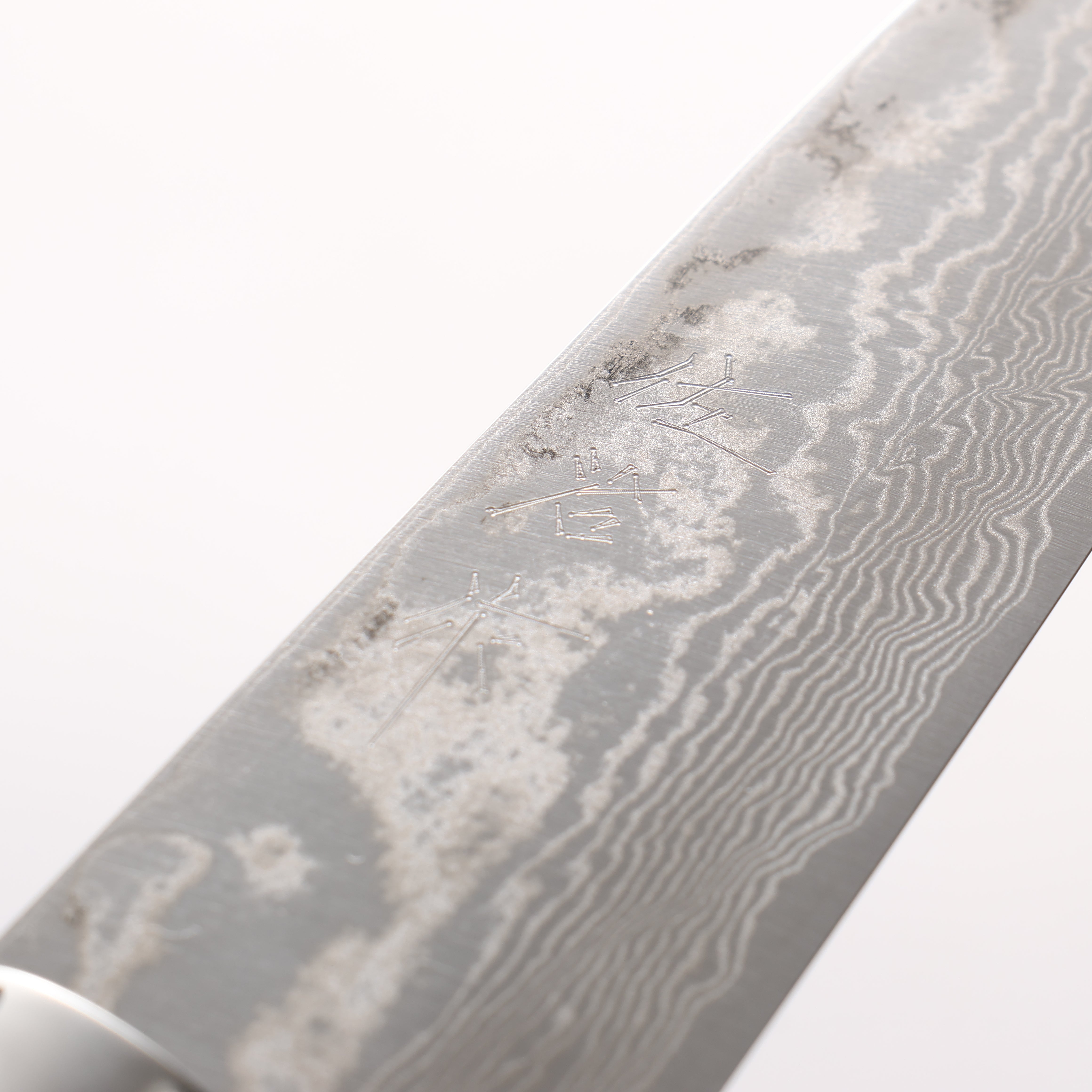 Takeshi Saji SPG STRIX Damascus Petty-Utility 130mm Black/Brown Corian Handle