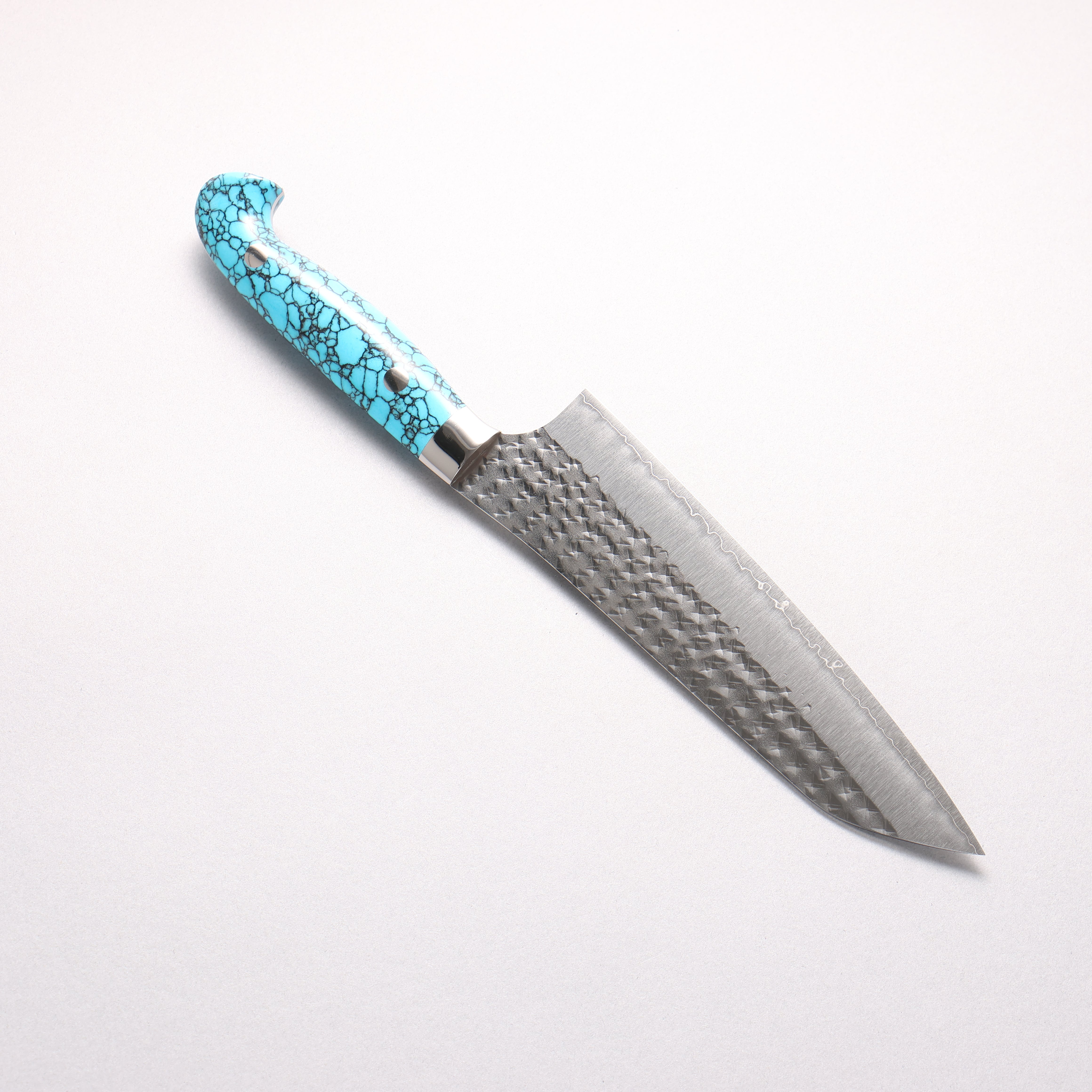 Yu Kurosaki Senko Ei SG2 Hammered Bunka 170mm Turquoise Handle