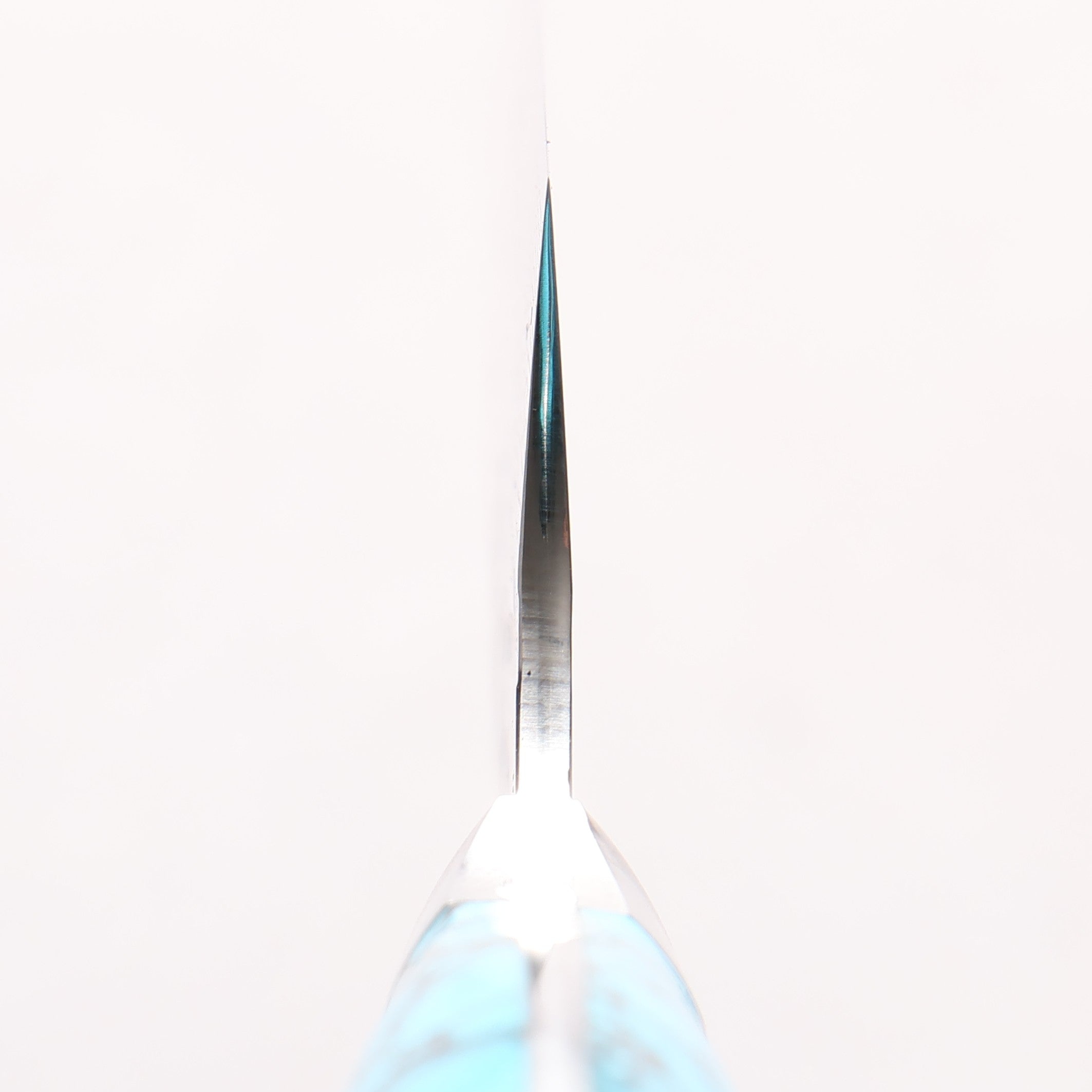 Yu Kurosaki Juhyo SG2 Hammered Damascus Sujihiki 270mm Turquoise Handle - Seisuke Knife