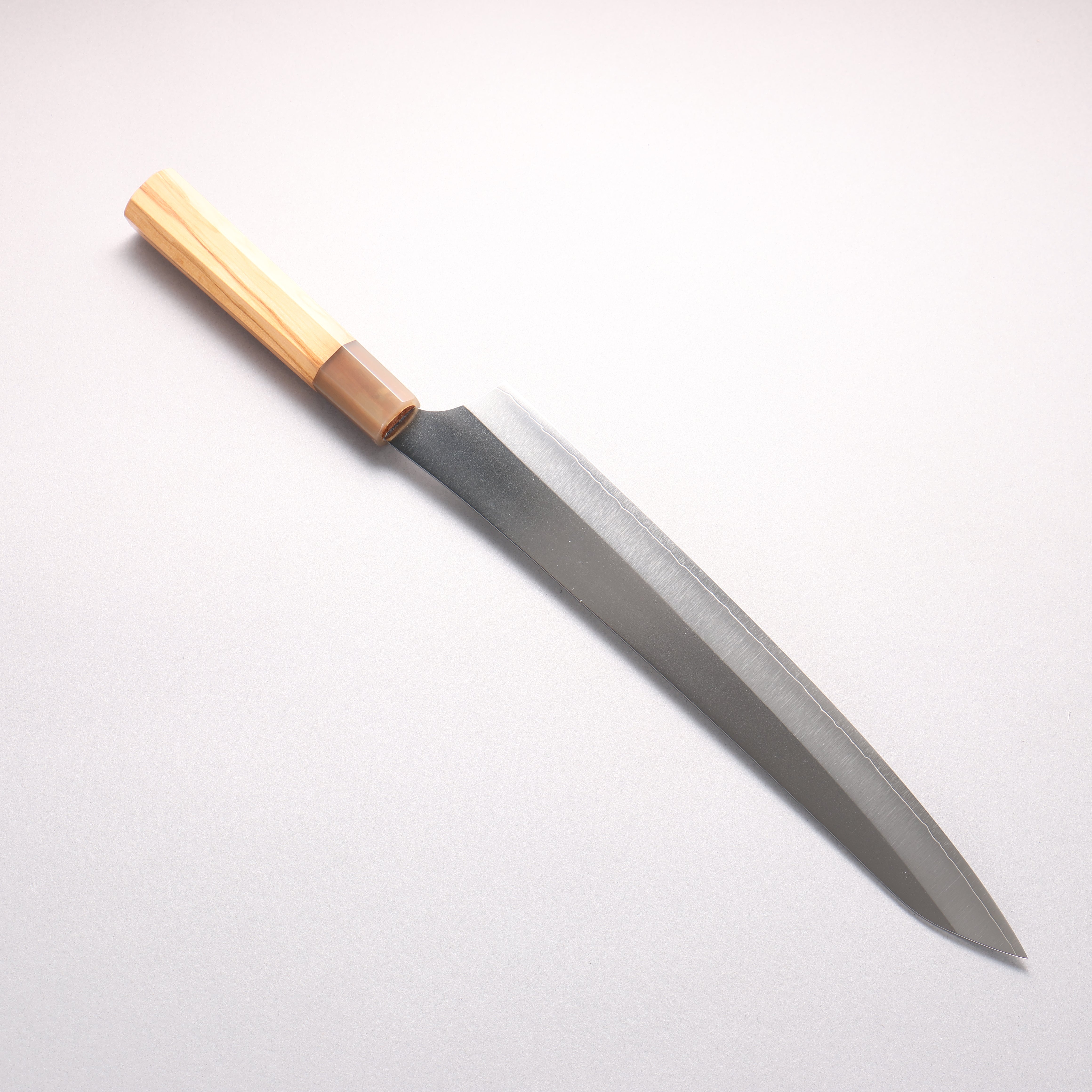 Yu Kurosaki Gekko VG-XEOS Sujihiki 270mm Olive tree (ferrule: Water Buffalo Horn) Handle