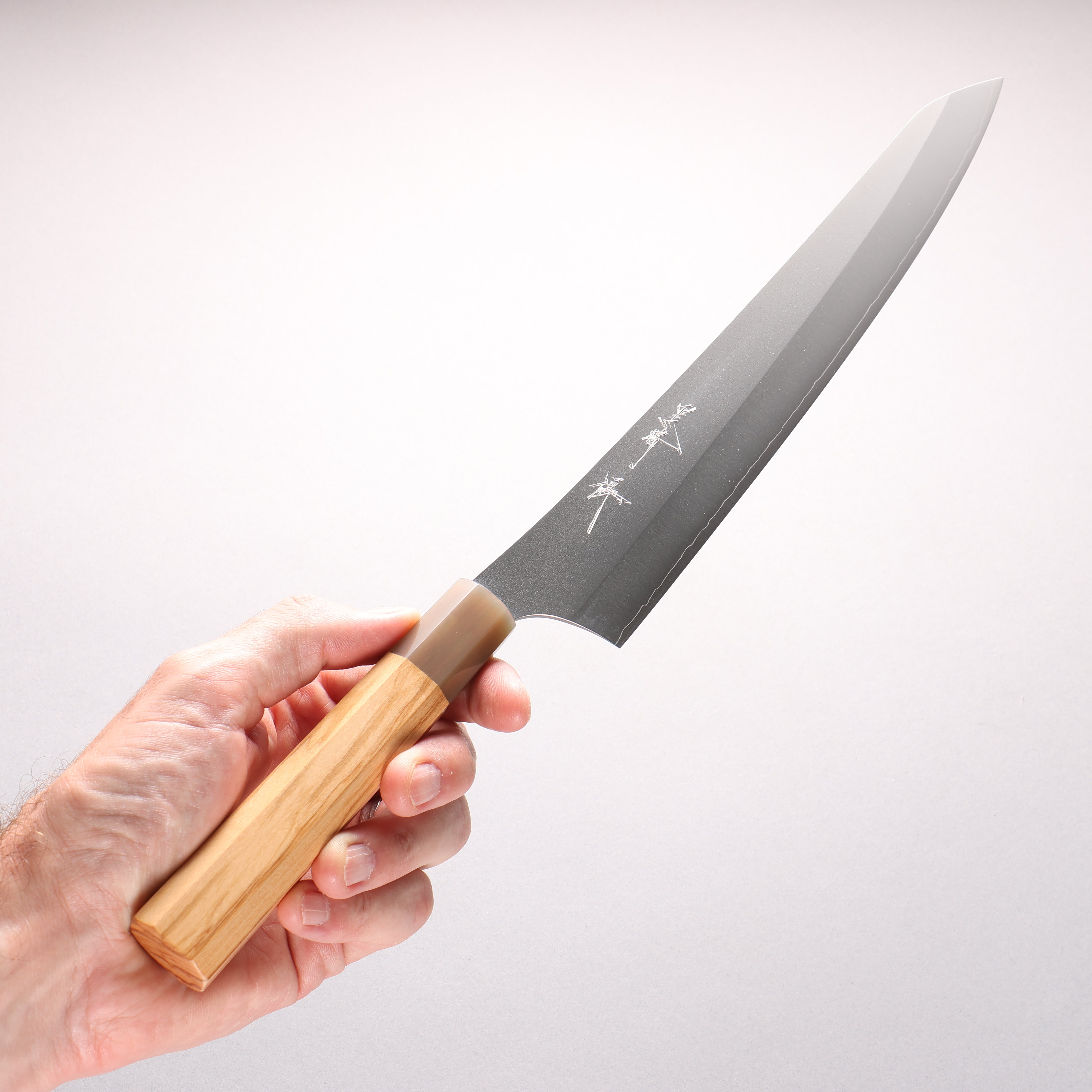 Yu Kurosaki Juhyo SG2 Hammered Damascus Sujihiki 270mm Turquoise Handle