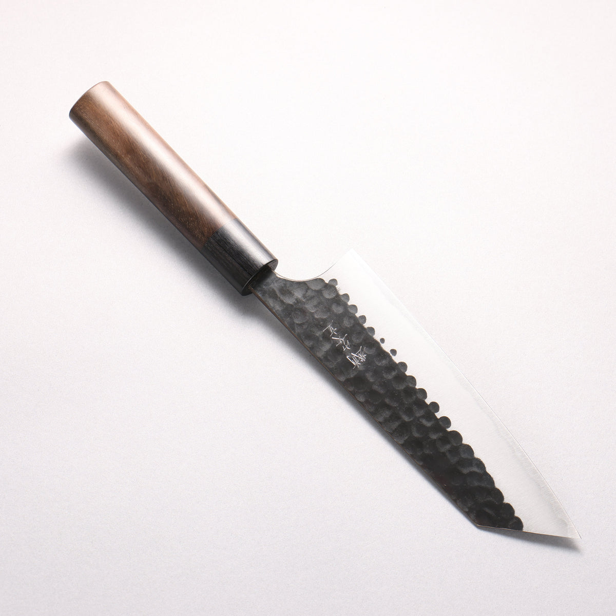 Anryu Blue Super Hammered Kurouchi Bunka 165mm Shitan Handle - Seisuke Knife
