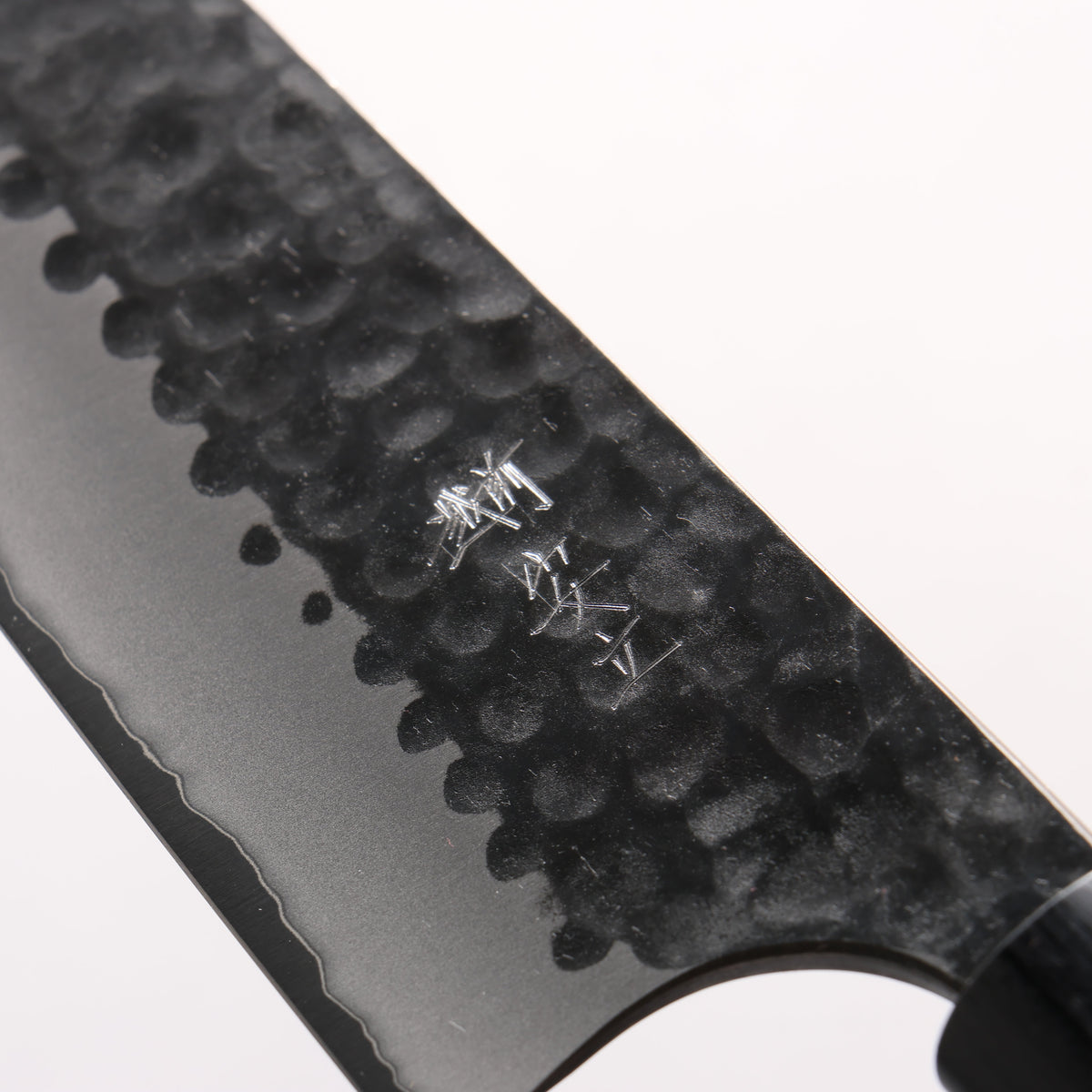 Anryu Blue Super Hammered Kurouchi Bunka 165mm Shitan Handle - Seisuke Knife